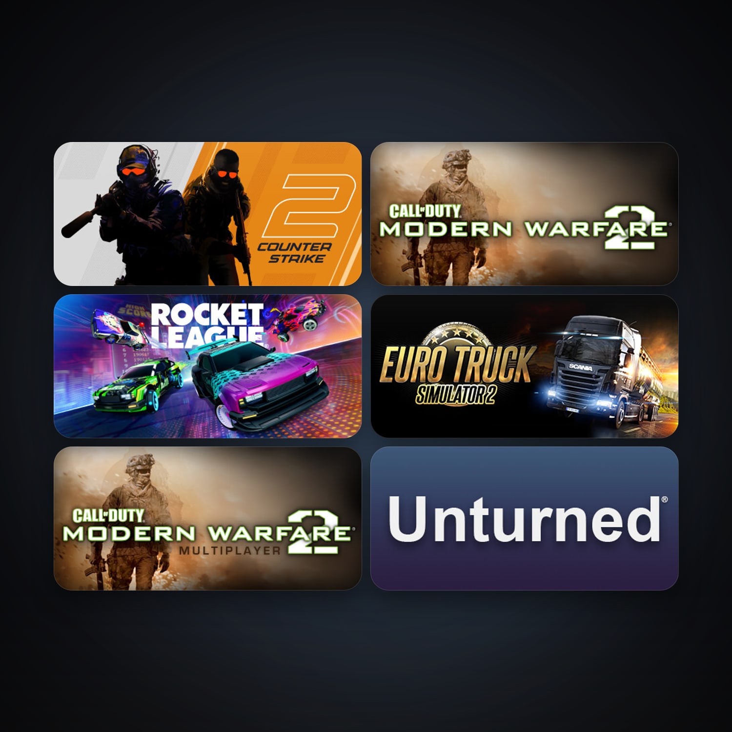 CS2 Prime + Call of Duty: Modern Warfare 2 (2009), 7 games, clean — HabibiAccounts