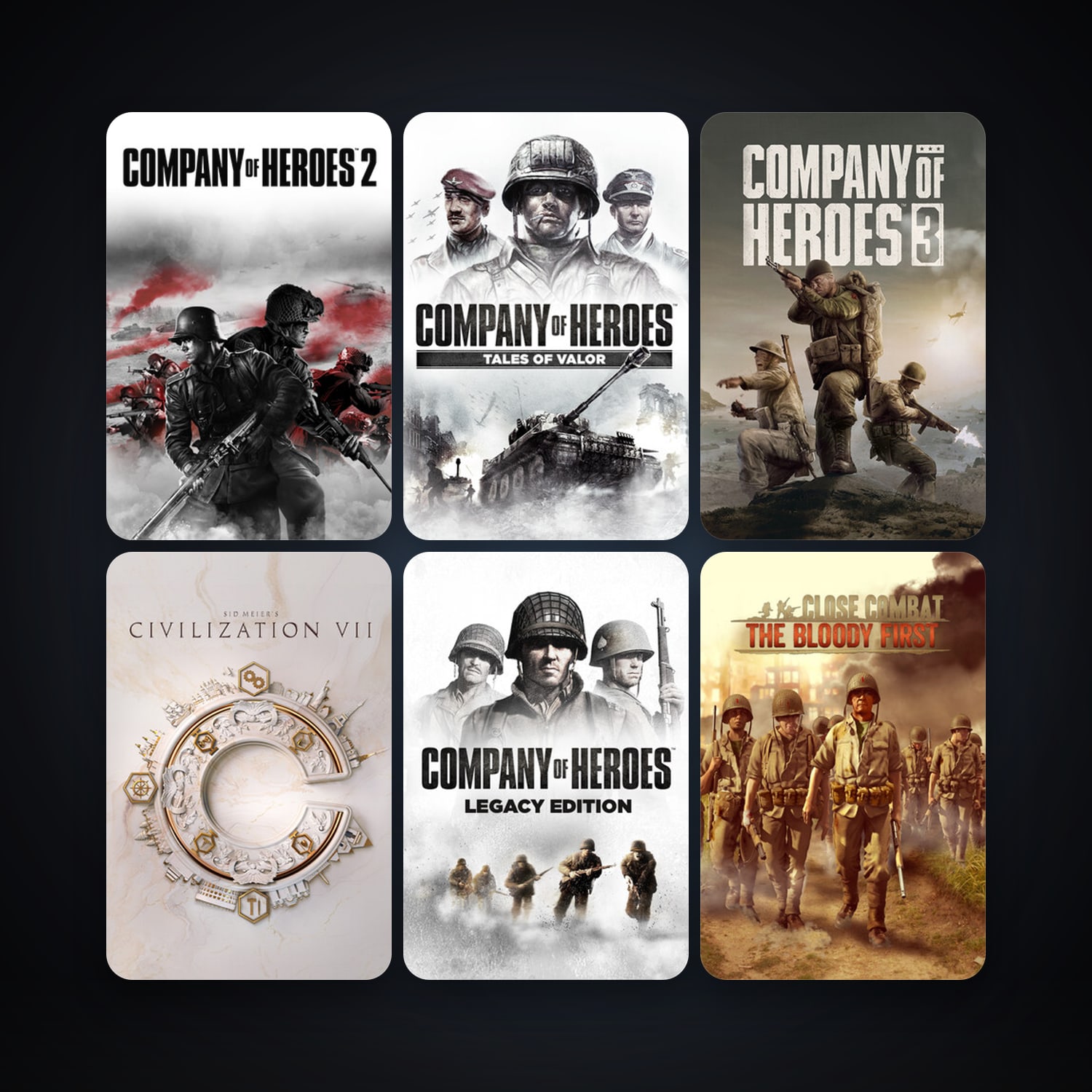 Company of Heroes + Company of Heroes: Opposing Fronts, 11 games, clean — HabibiAccounts
