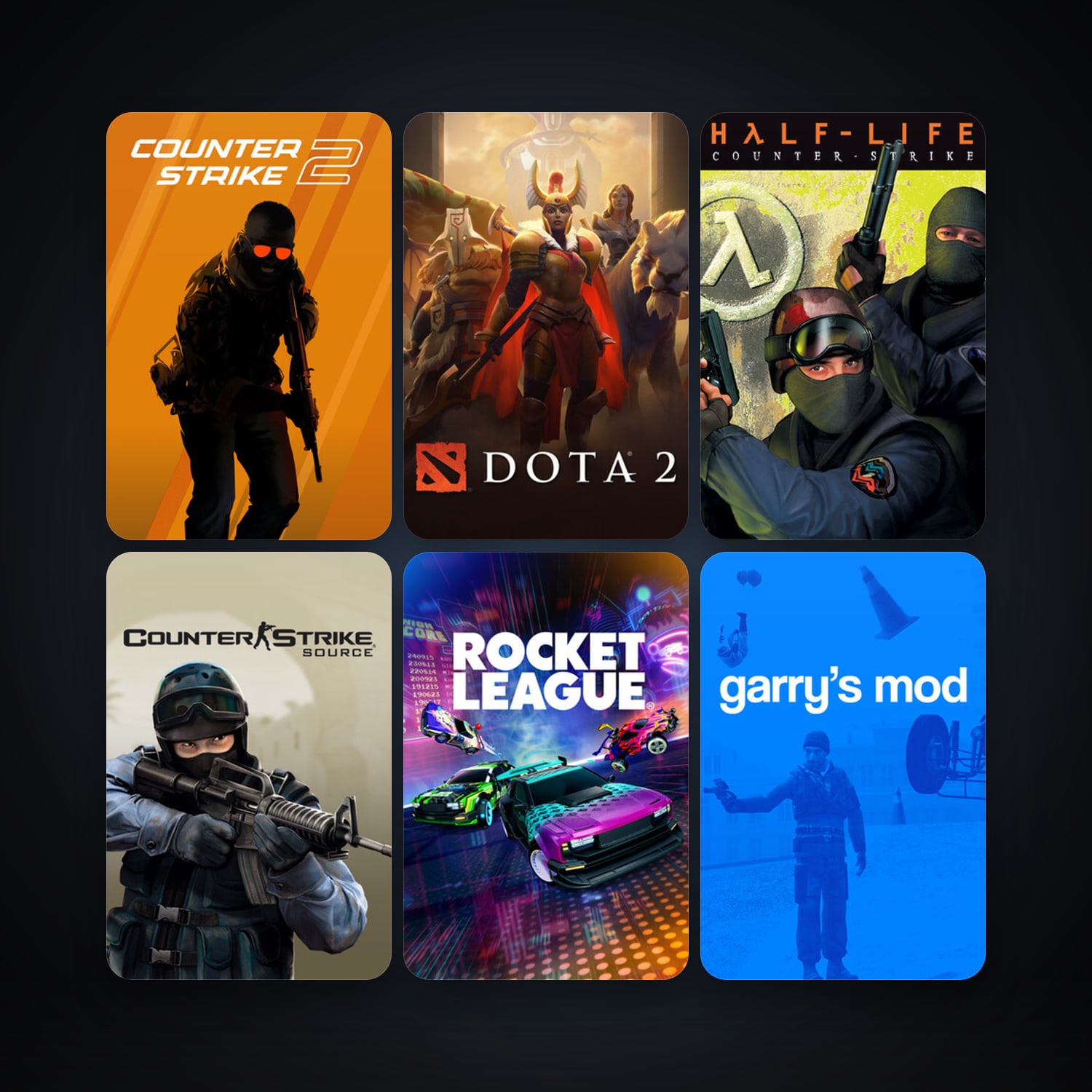 Counter-Strike + Counter-Strike: Source, 619 games, Steam 111, clean — HabibiAccounts