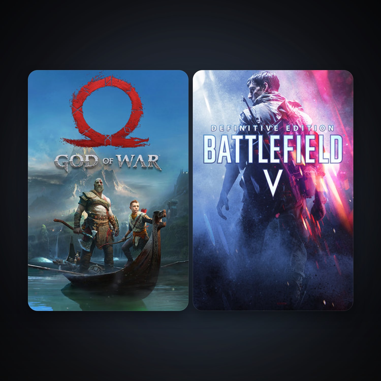 Battlefield V + God of War, 2 games, clean — HabibiAccounts