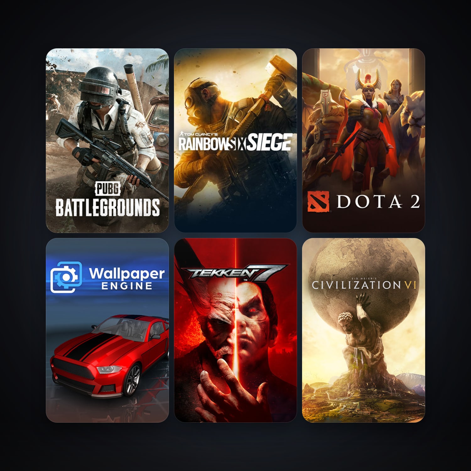 Dota 2 + Sid Meier's Civilization VI, 25 games, clean — HabibiAccounts
