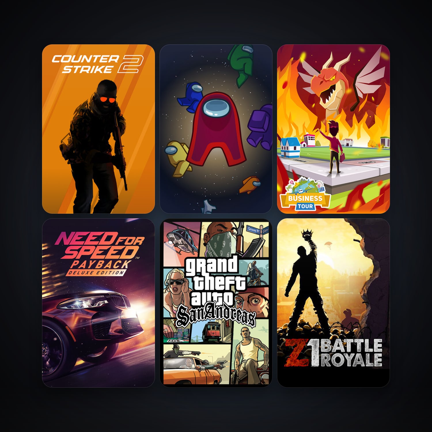 CS2 Prime + Grand Theft Auto: San Andreas, 24 games, Steam 24, clean — HabibiAccounts
