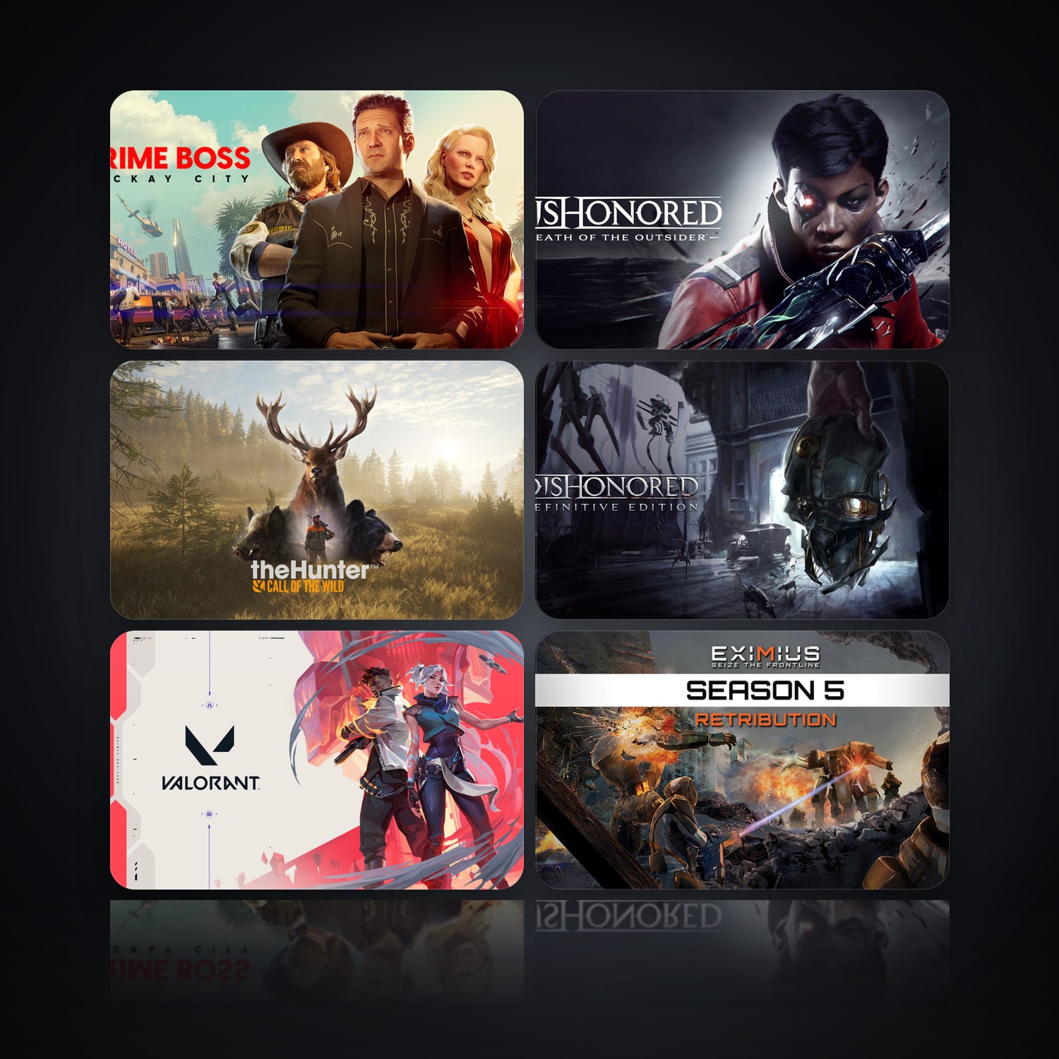 Crime Boss: Rockay City & Dishonored: Death of the Outsider | 26 Games — HabibiAccounts
