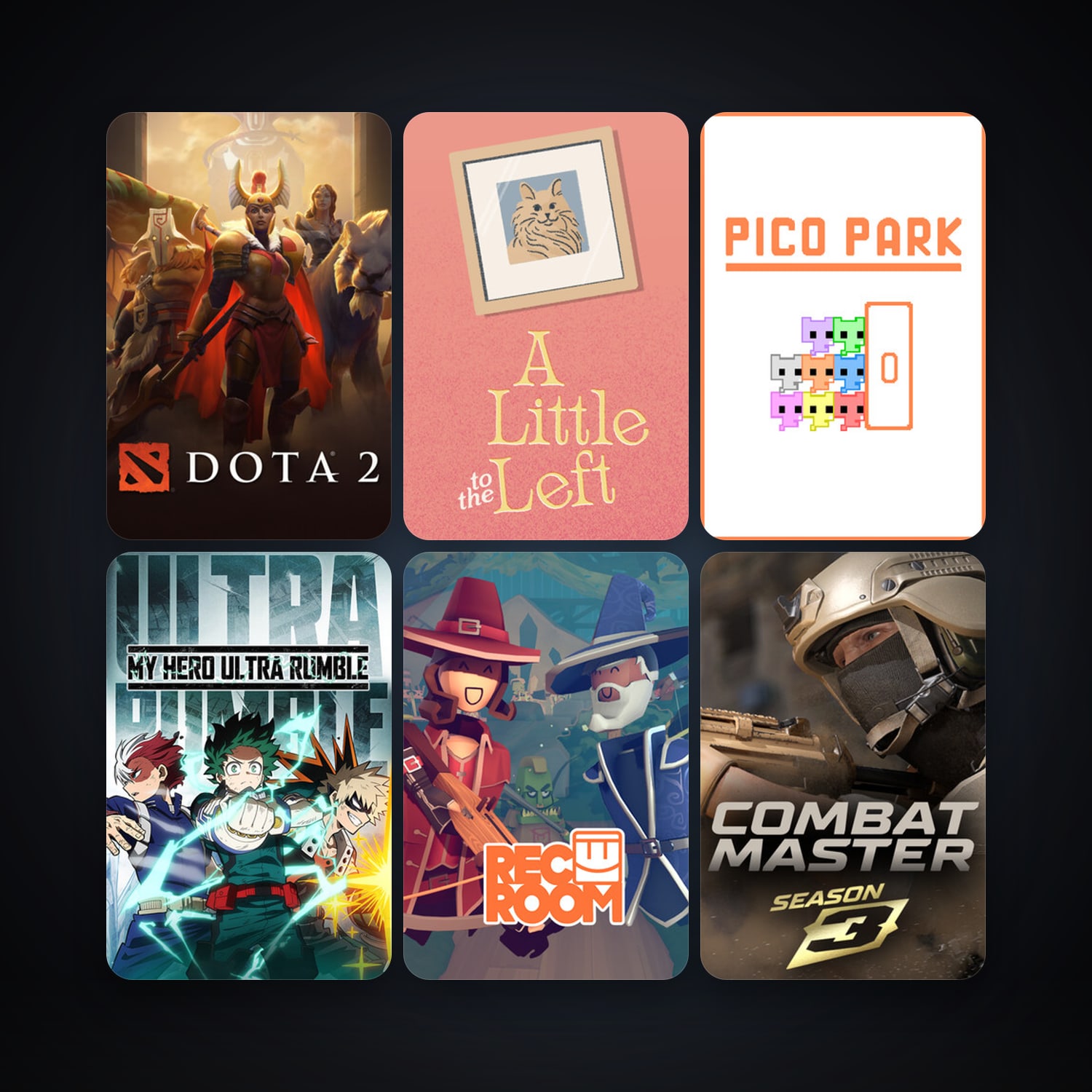 Dota 2 + Rec Room, 10 games, clean — HabibiAccounts