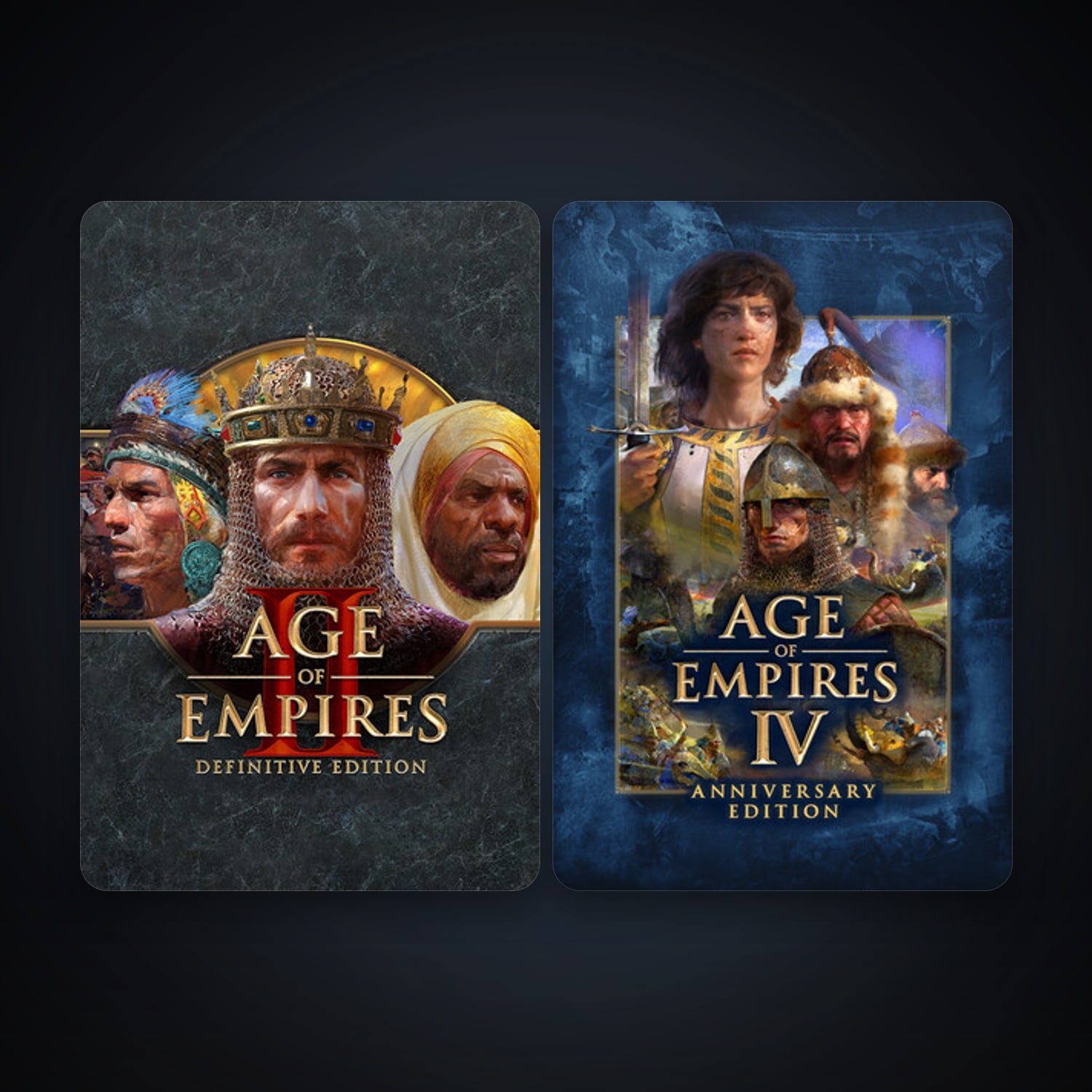 Age of Empires II: Definitive Edition + Age of Empires IV: Anniversary Edition, 2 games, clean — HabibiAccounts