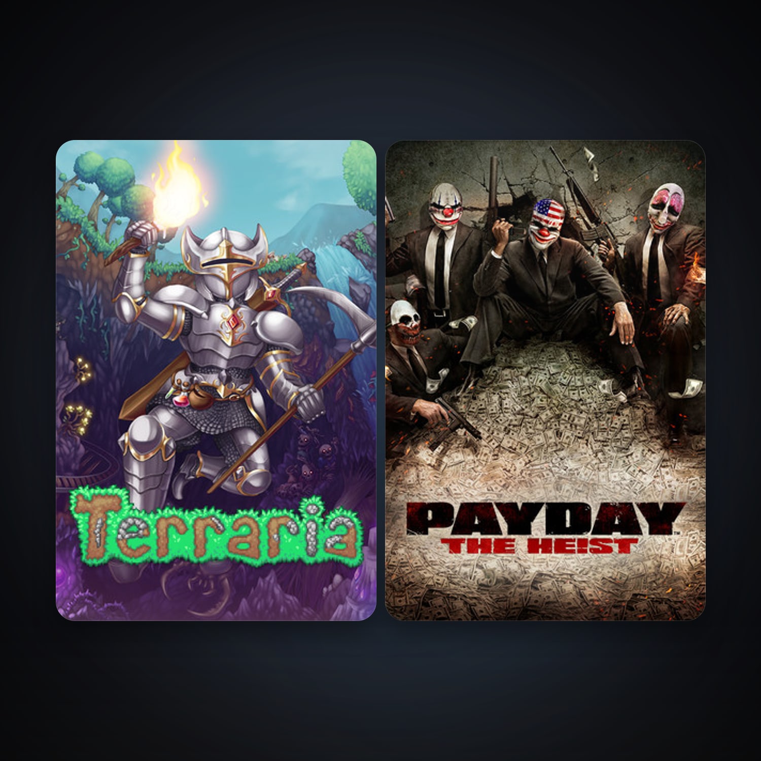PAYDAY The Heist + Terraria, 2 games, clean — HabibiAccounts