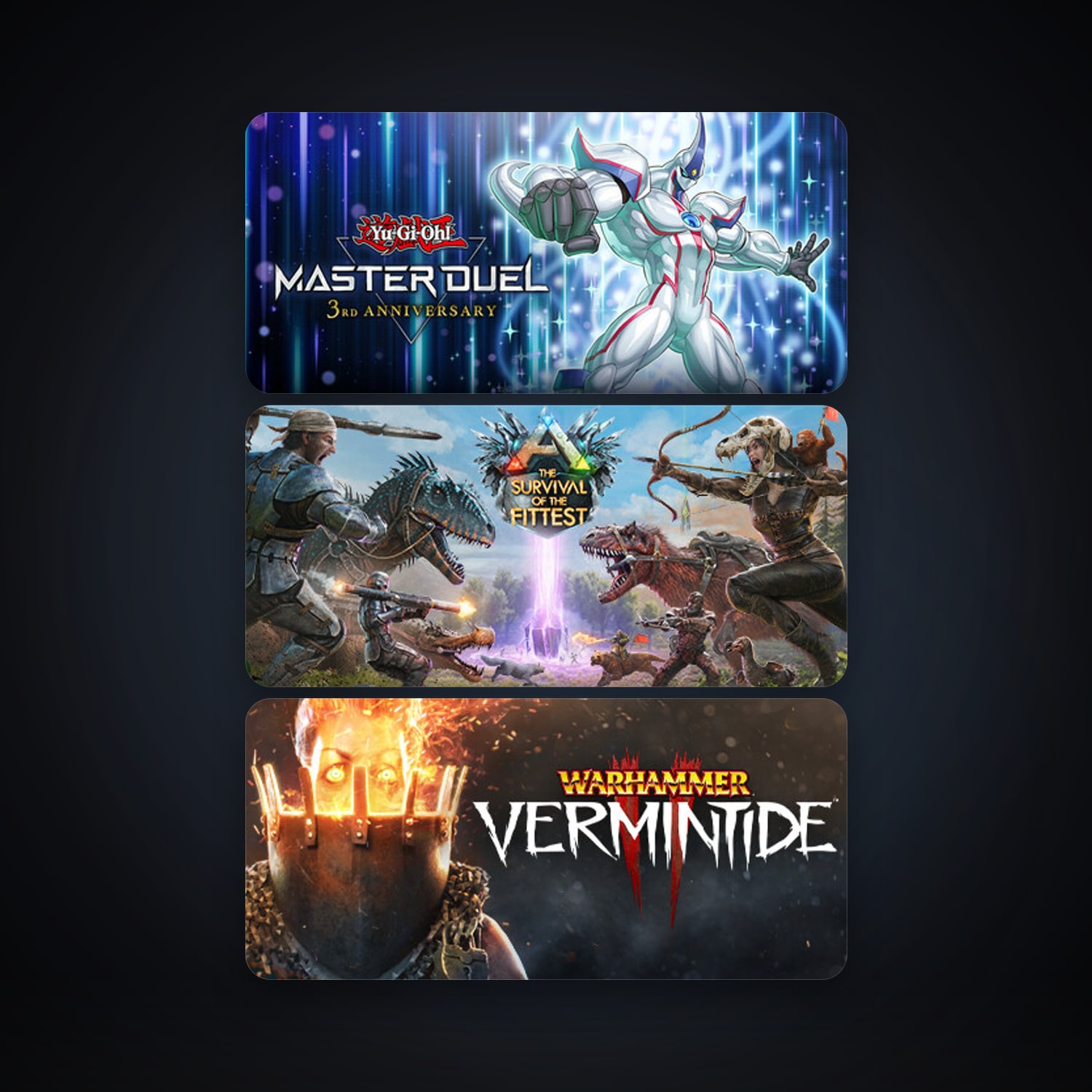 ARK: The Survival Of The Fittest + Warhammer: Vermintide 2, 8 games, clean — HabibiAccounts