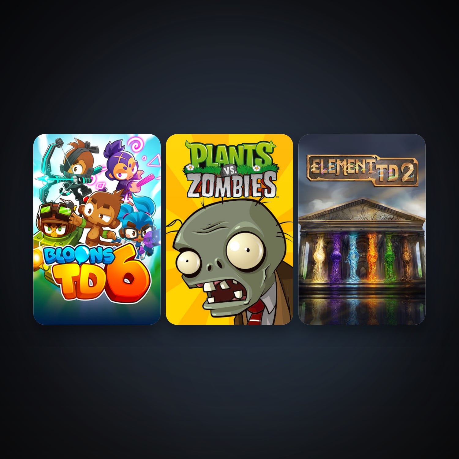 Plants vs. Zombies GOTY Edition + Bloons TD 6, 4 games, clean — HabibiAccounts
