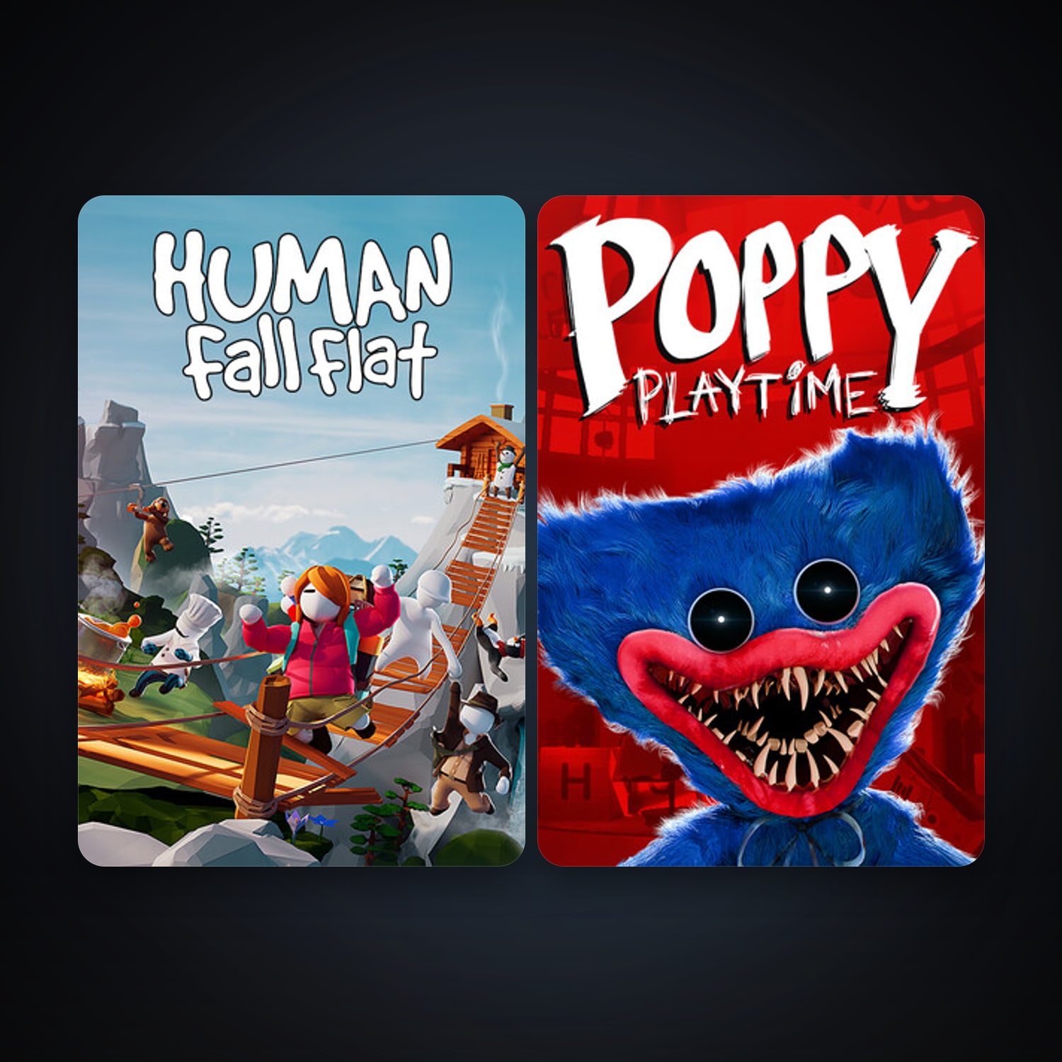 Human: Fall Flat + Poppy Playtime, 3 games, clean — HabibiAccounts