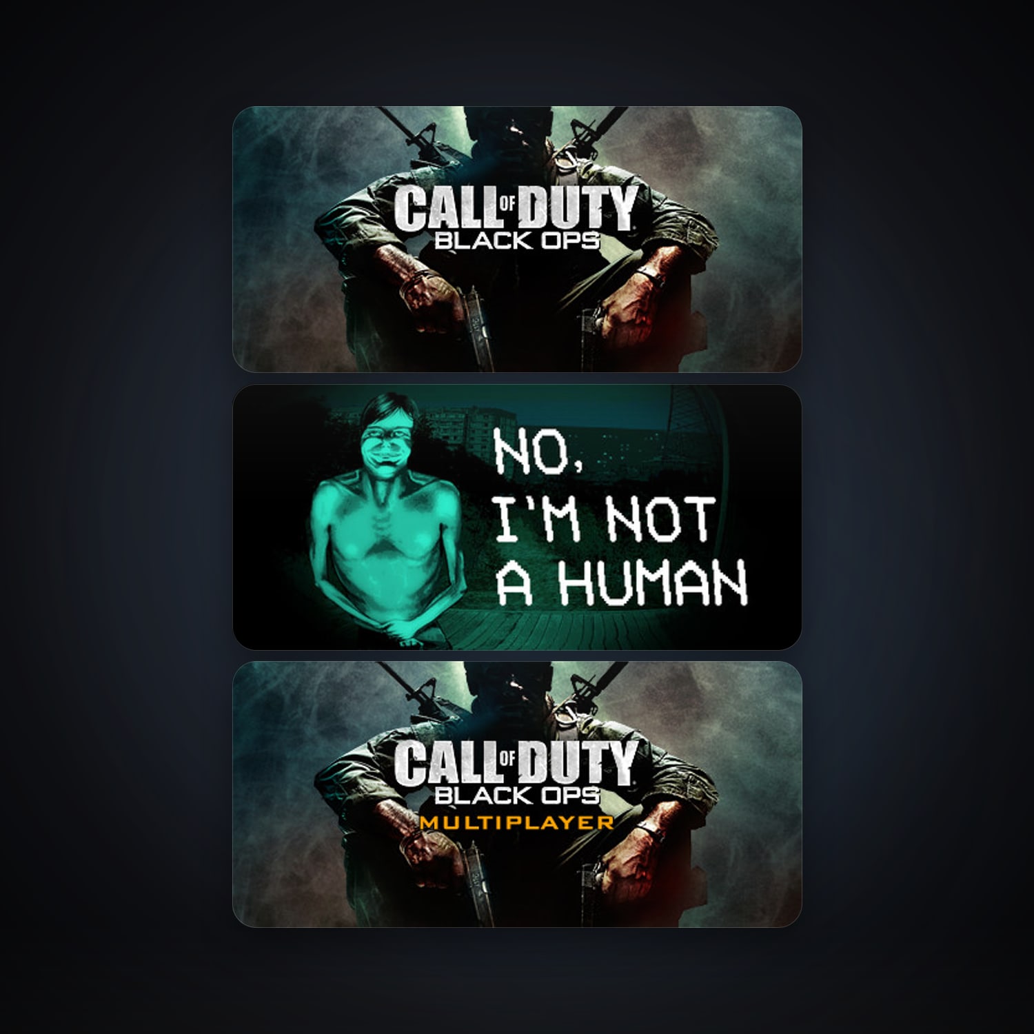 Call of Duty: Black Ops + Call of Duty: Black Ops Multiplayer, 3 games, clean — HabibiAccounts