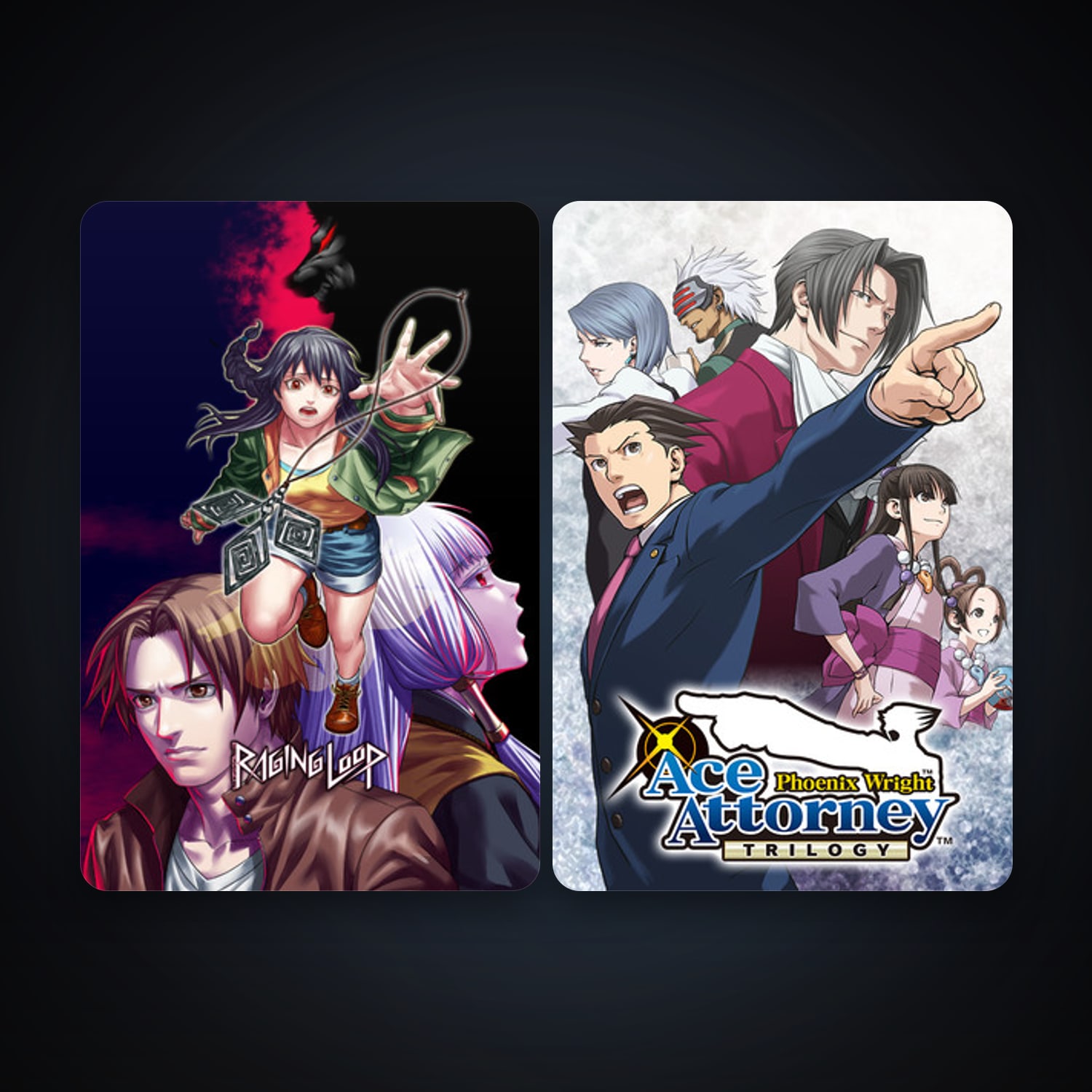 Raging Loop + Phoenix Wright: Ace Attorney Trilogy, 2 games, clean — HabibiAccounts