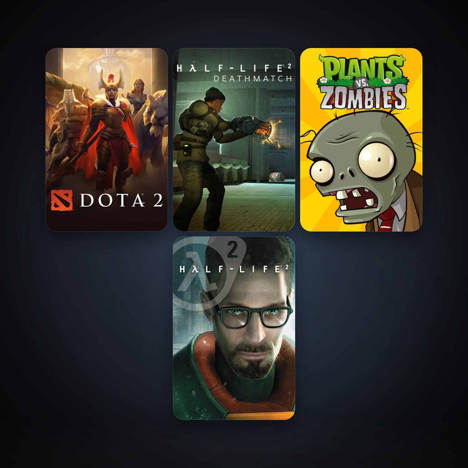Half-Life 2 + Half-Life 2: Deathmatch, 6 games, clean — HabibiAccounts