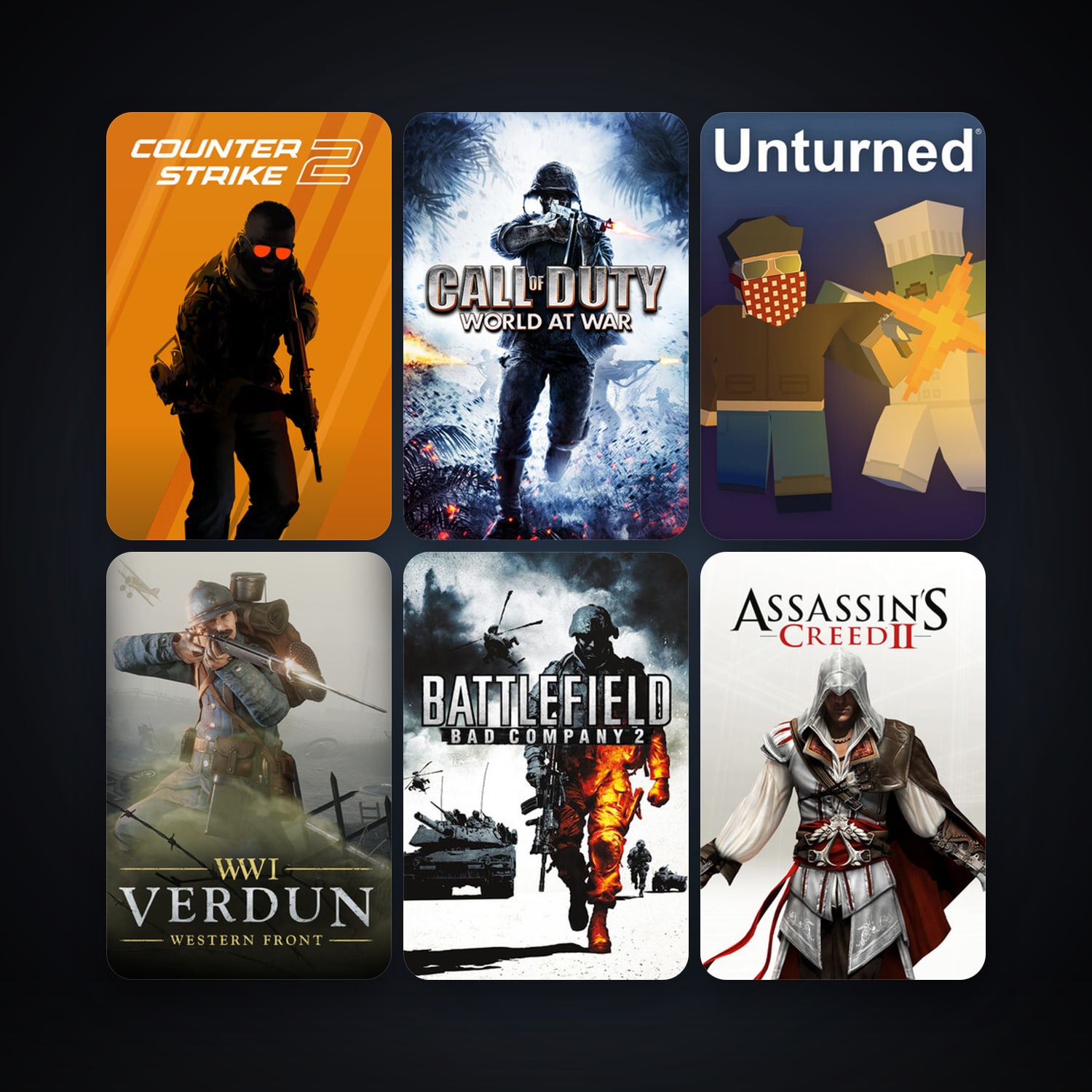 CS2 Prime + Call of Duty: World at War, 11 games, clean — HabibiAccounts