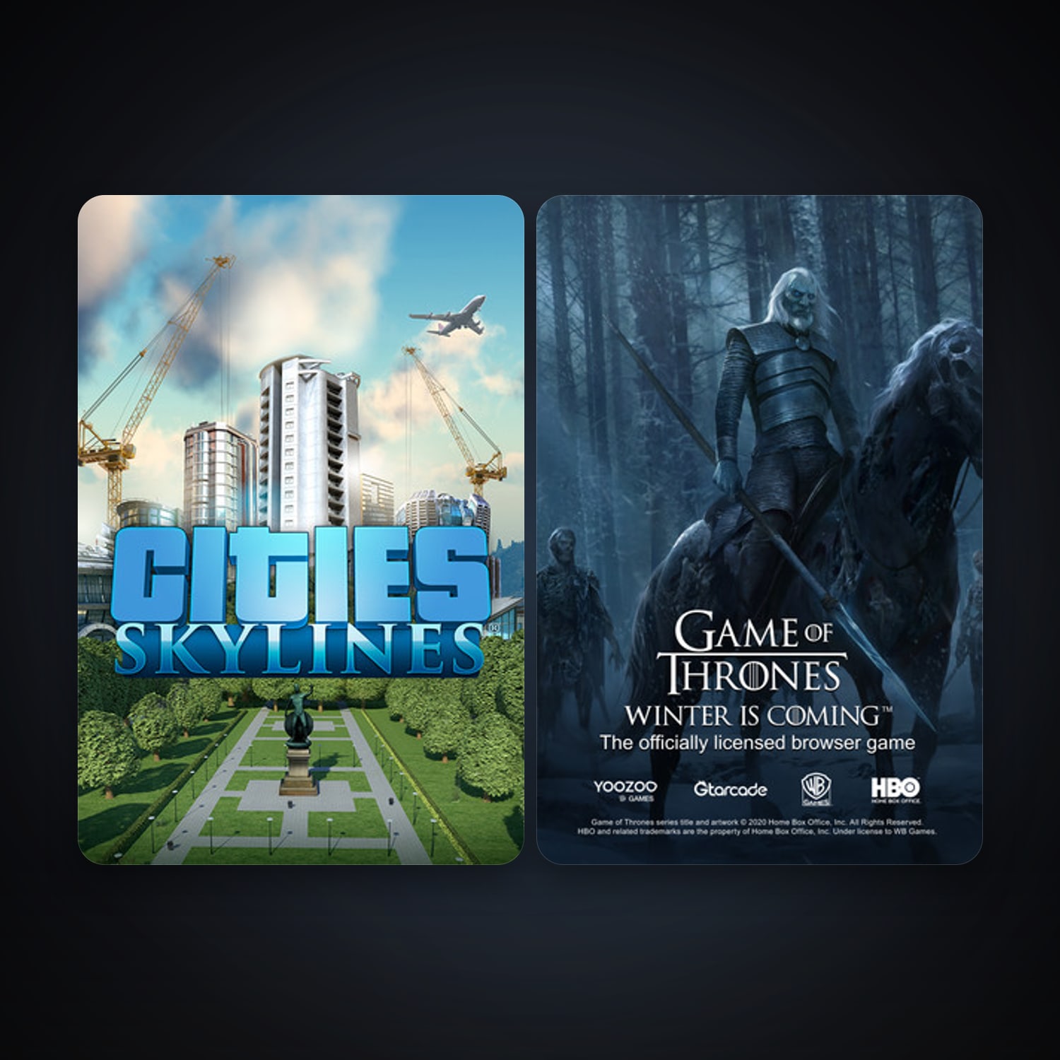 Cities: Skylines + Game of Thrones Winter is Coming, 3 games, clean — HabibiAccounts