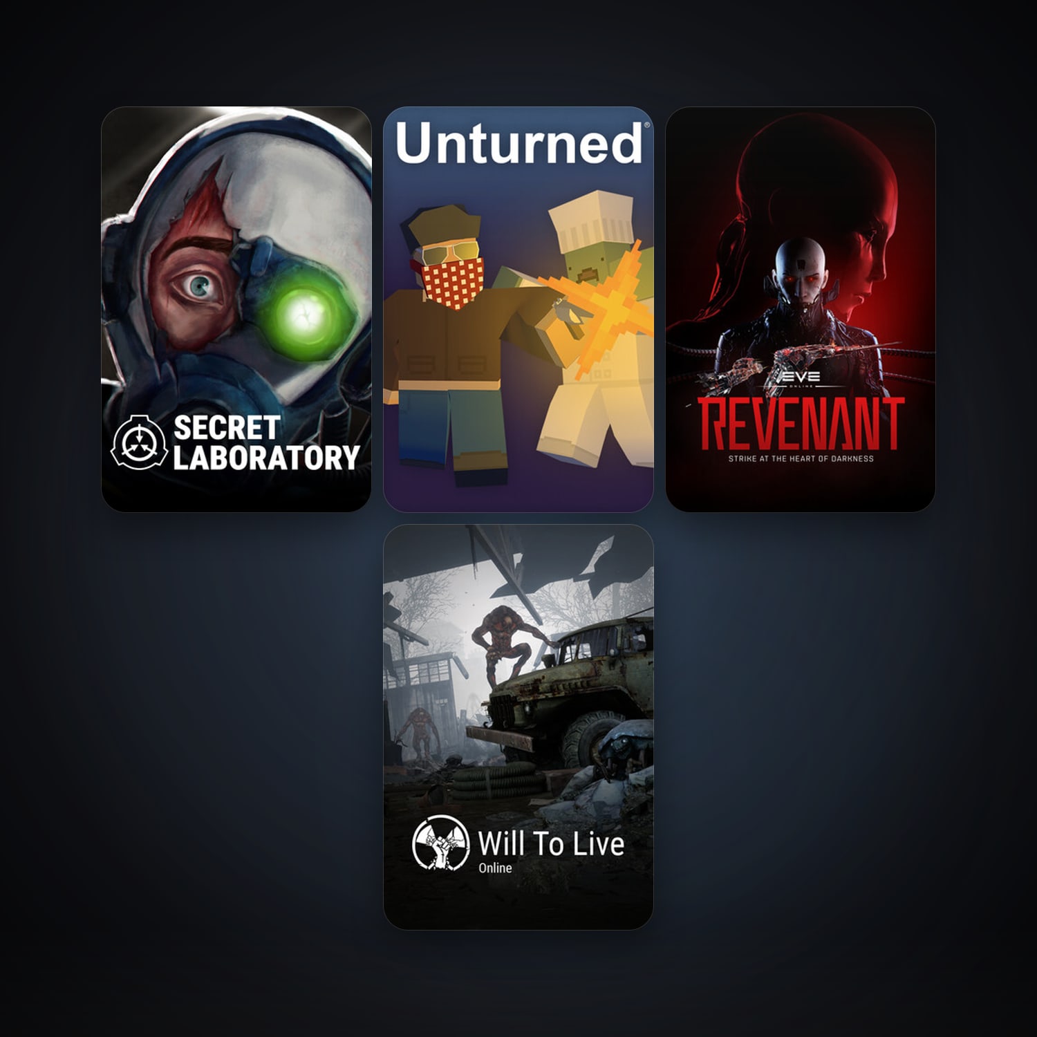 EVE Online + Unturned, 8 games, clean — HabibiAccounts