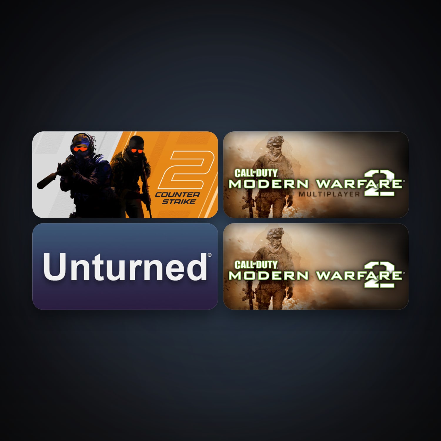 CS2 Prime + Call of Duty: Modern Warfare 2 (2009), 5 games, clean — HabibiAccounts