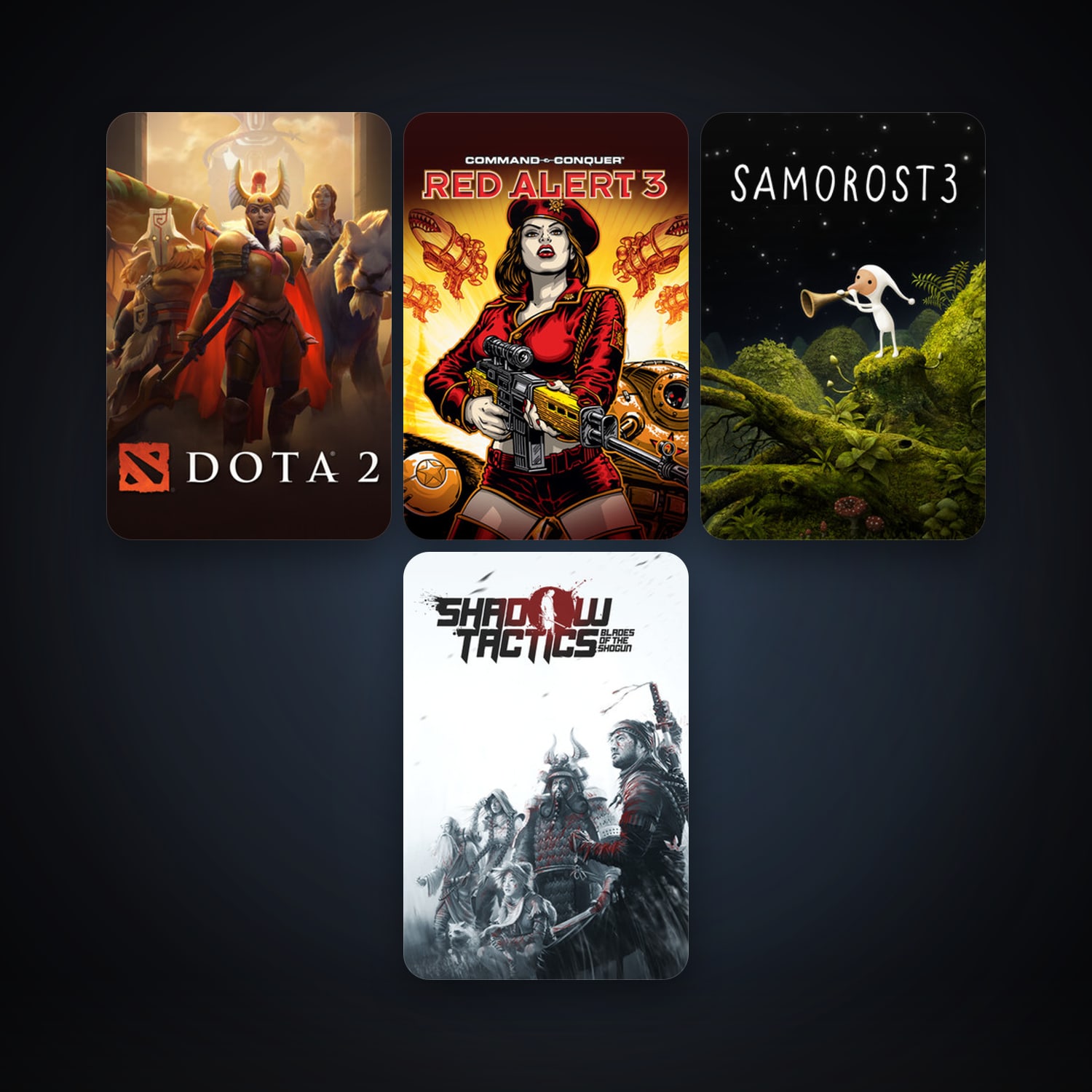 Dota 2 + Command & Conquer: Red Alert 3, 8 games, clean — HabibiAccounts