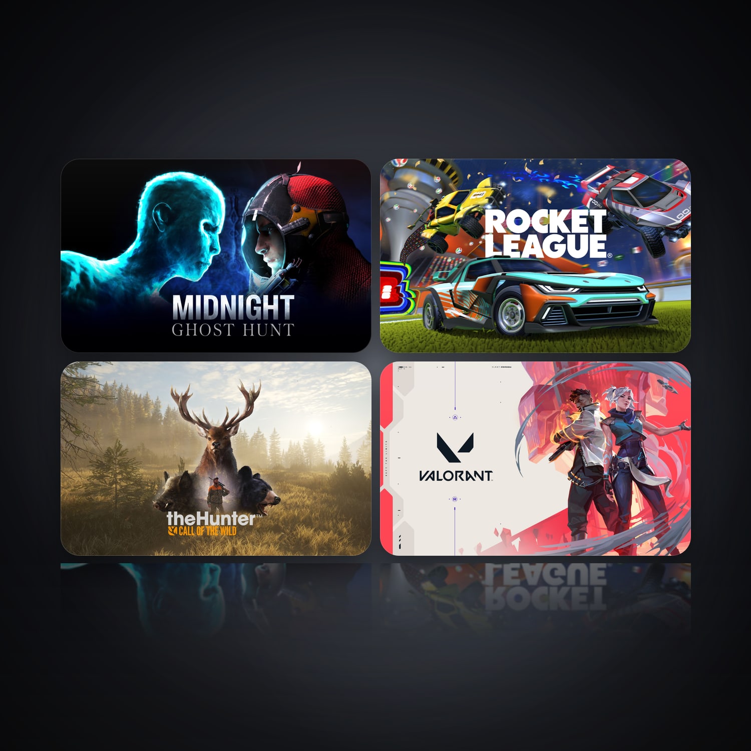 Midnight Ghost Hunt & Rocket League | 4 Games — HabibiAccounts
