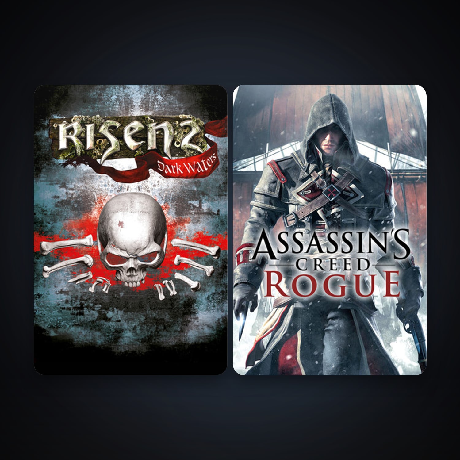 Risen 2: Dark Waters + Assassin’s Creed Rogue, 2 games, clean — HabibiAccounts