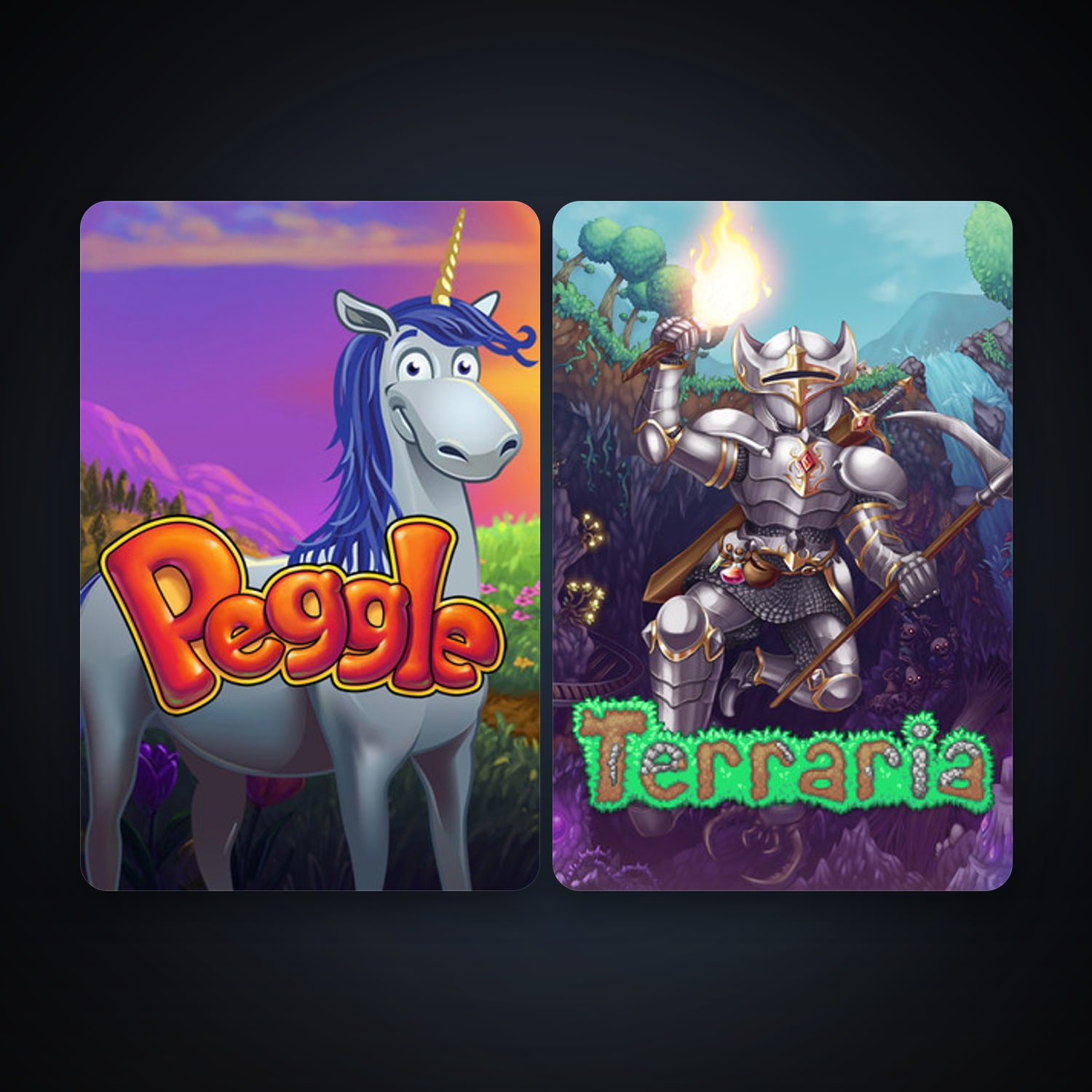 Peggle Deluxe + Terraria, 6 games, clean — HabibiAccounts