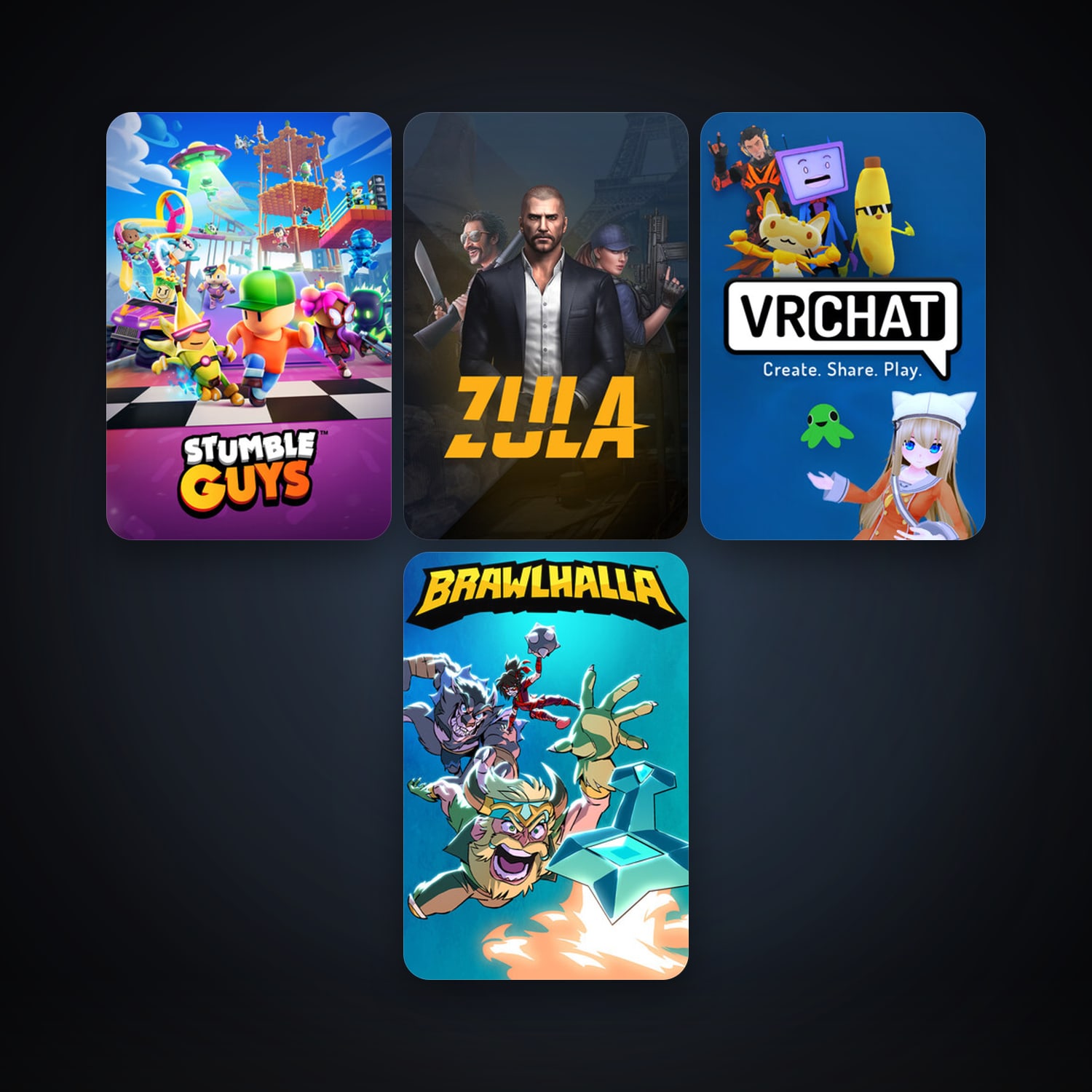 Brawlhalla + VRChat, 9 games, clean — HabibiAccounts