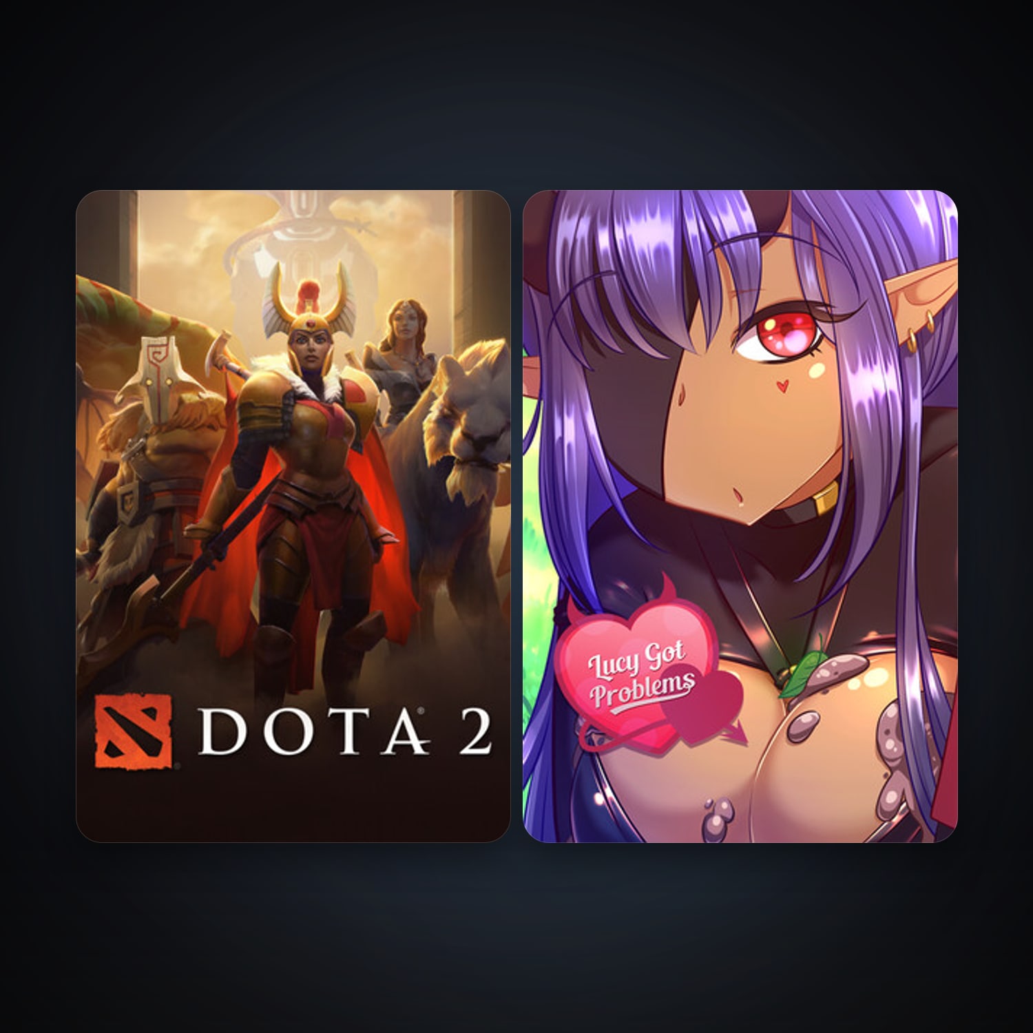 Dota 2 + Lucy Got Problems, 3 games, clean — HabibiAccounts
