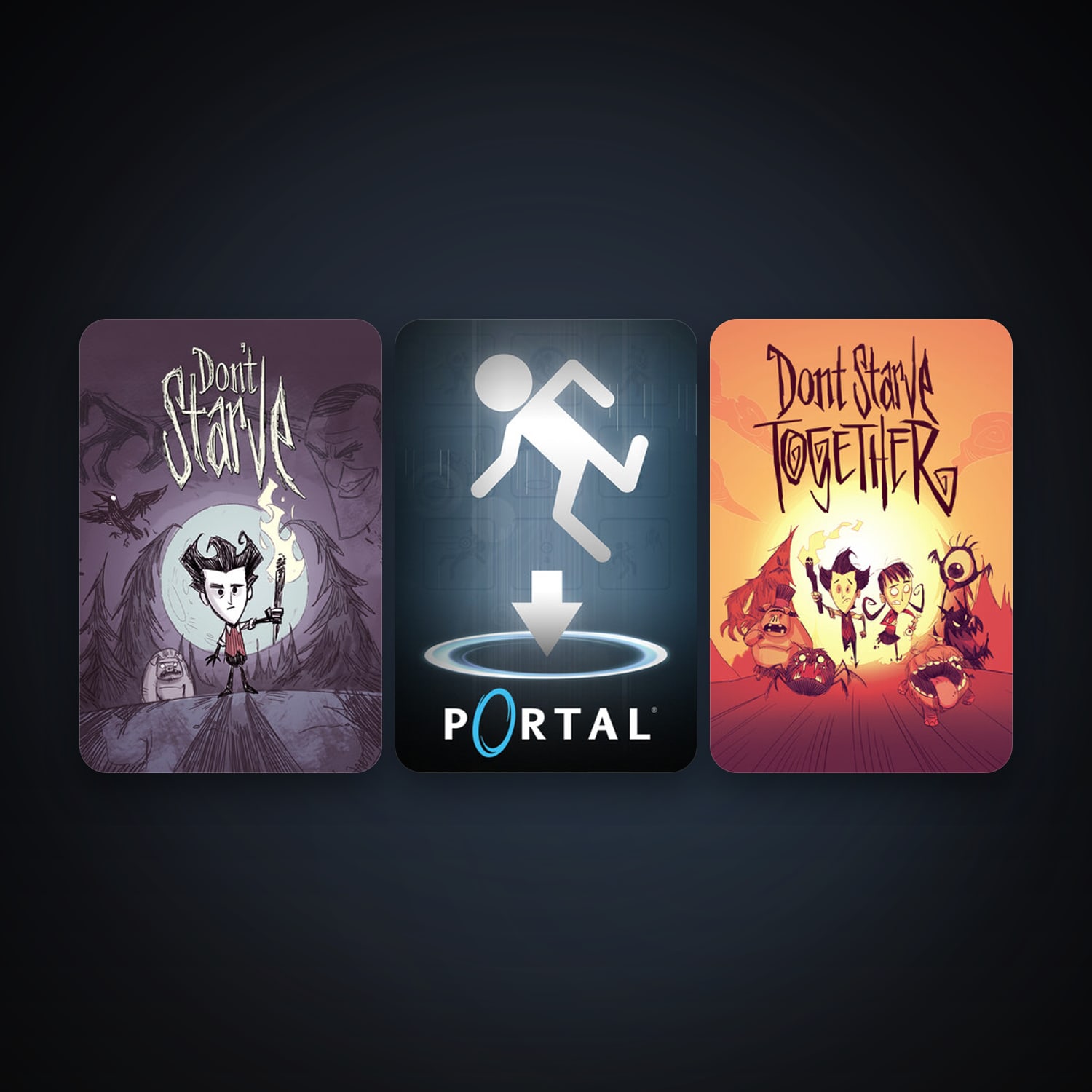 Portal + Don't Starve, 3 games, clean — HabibiAccounts