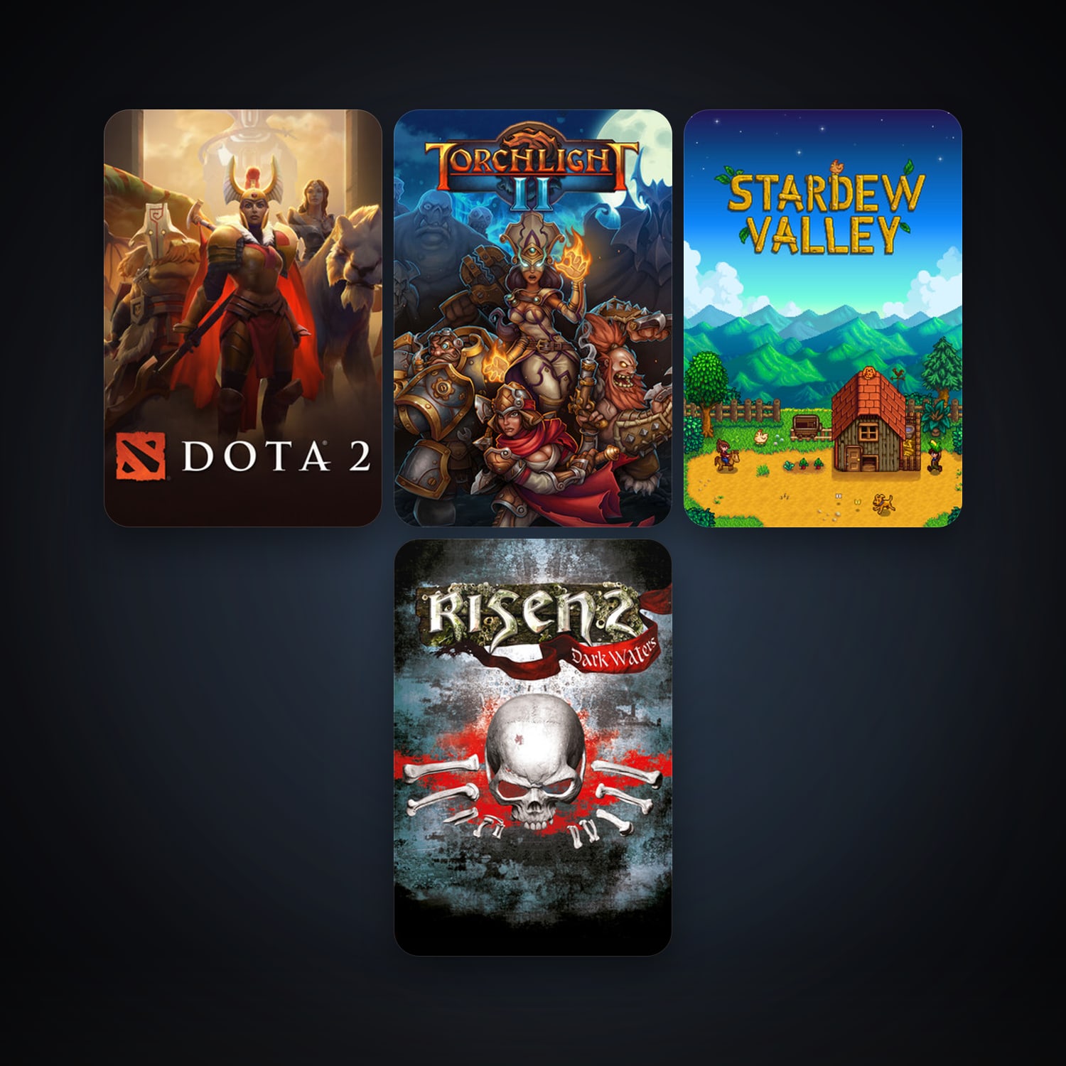 Dota 2 + Risen 2: Dark Waters, 6 games, clean — HabibiAccounts