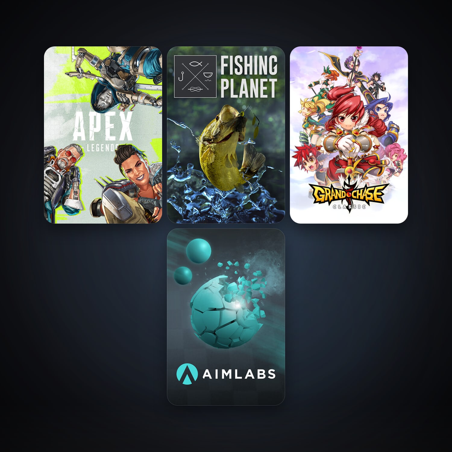 Fishing Planet + Aimlabs, 12 games, clean — HabibiAccounts
