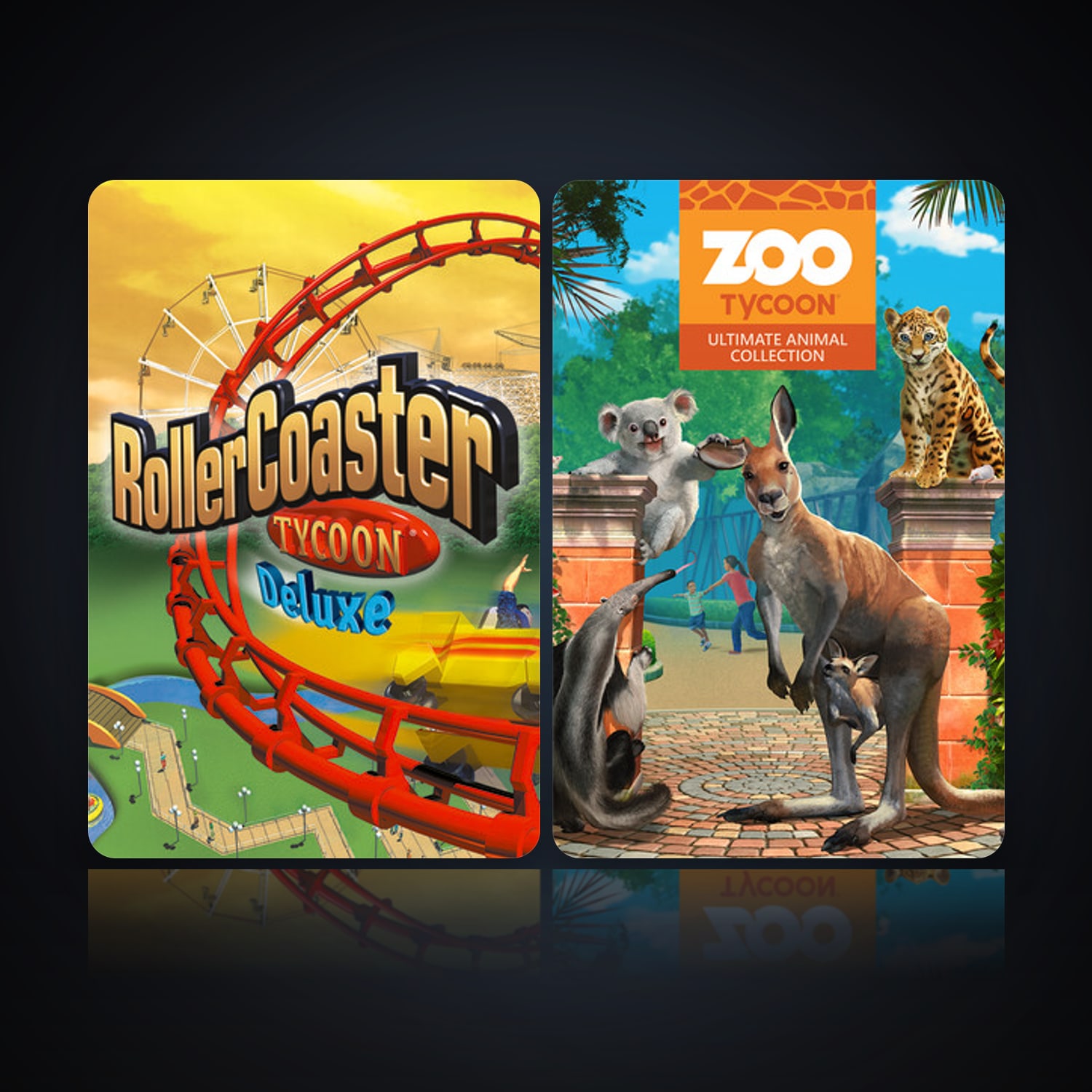 RollerCoaster Tycoon: Deluxe & Zoo Tycoon: Ultimate Animal Collection — HabibiAccounts