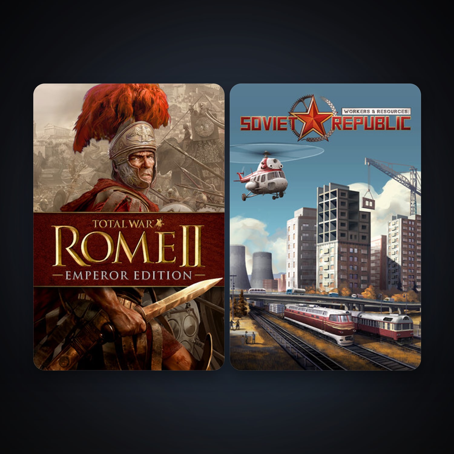 Total War: ROME II - Emperor Edition & Workers & Resources: Soviet Republic — HabibiAccounts