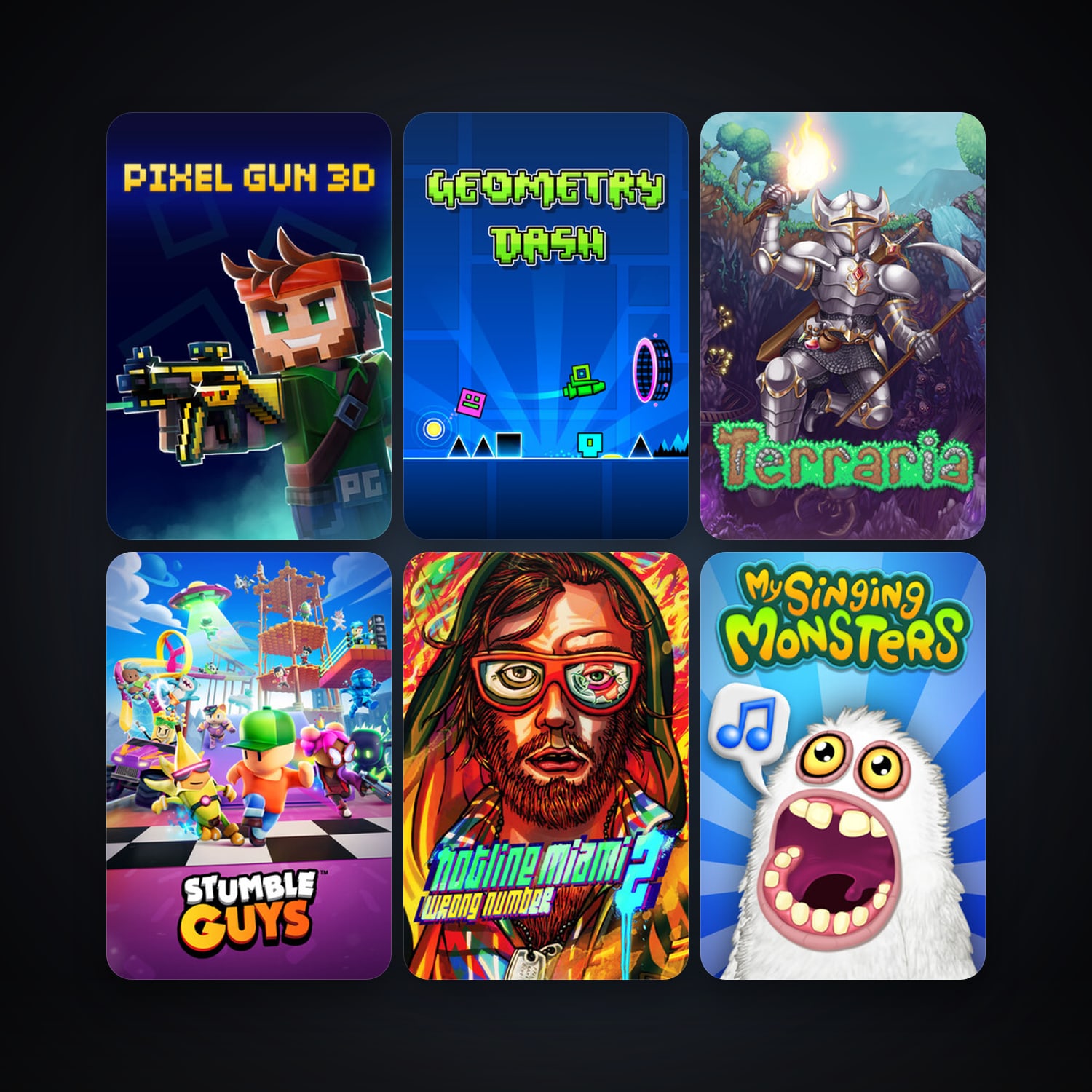 Terraria + Hotline Miami 2: Wrong Number, 12 games, clean — HabibiAccounts