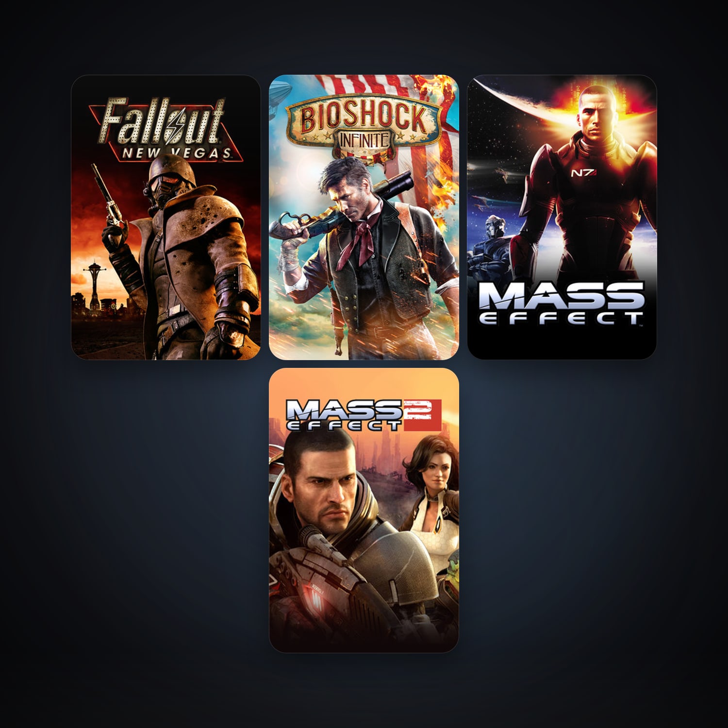 BioShock Infinite + Mass Effect, 5 games, clean — HabibiAccounts