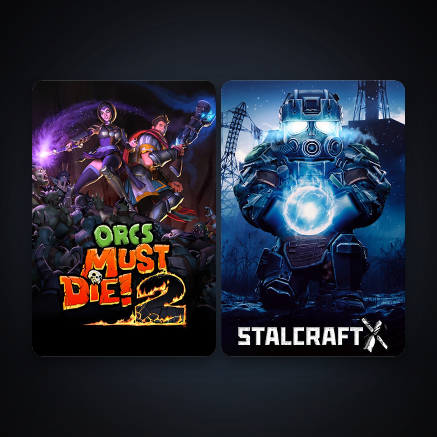 Orcs Must Die! 2 + STALZONE, 2 games, clean — HabibiAccounts