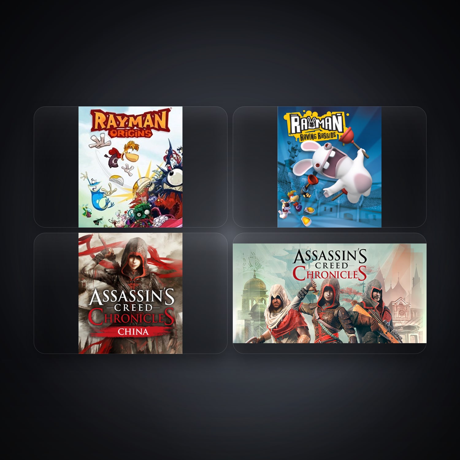 Ubisoft account — Rayman Origins + Rayman Raving Rabbids — BR — 5 games — HabibiAccounts