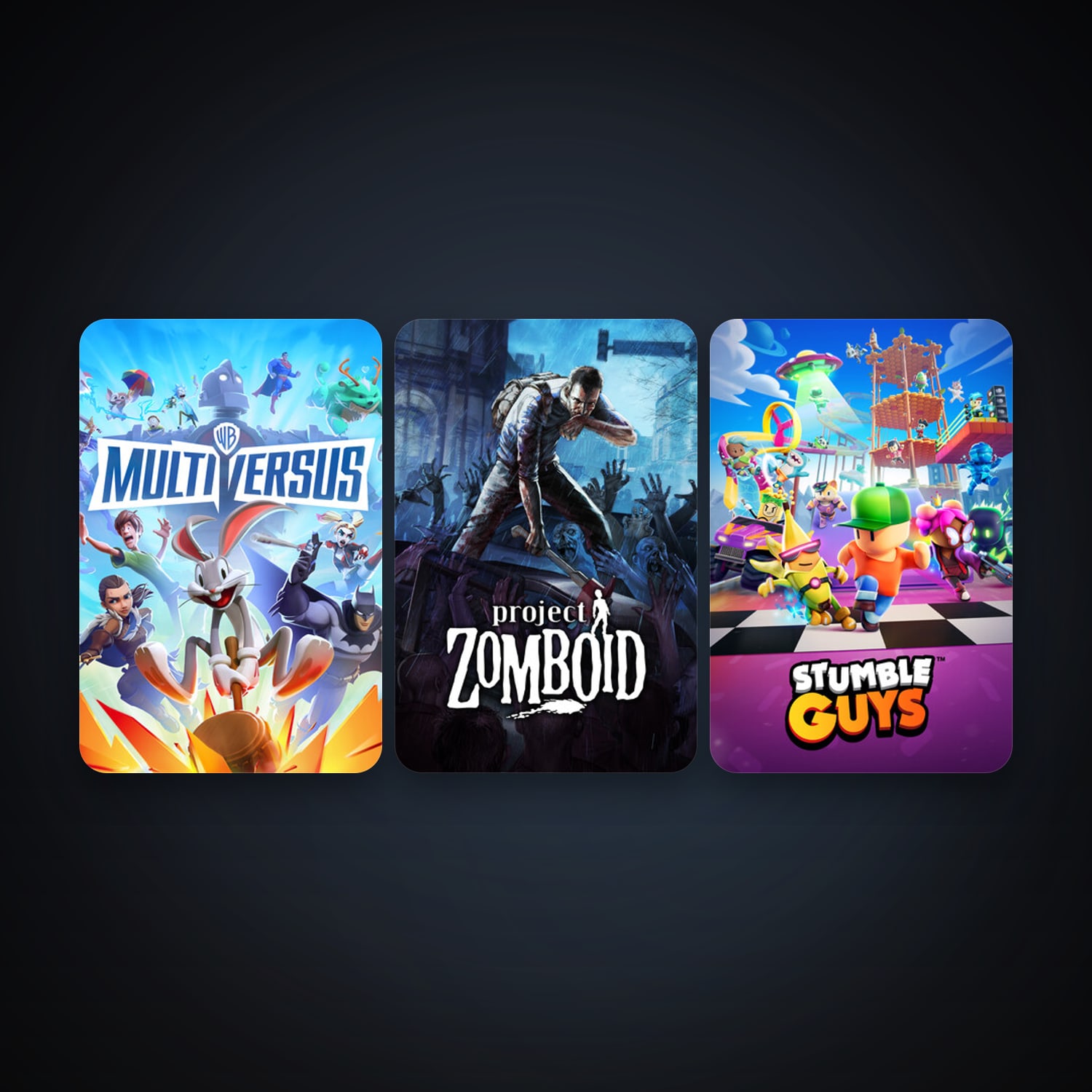 Project Zomboid + Stumble Guys, 3 games, clean — HabibiAccounts