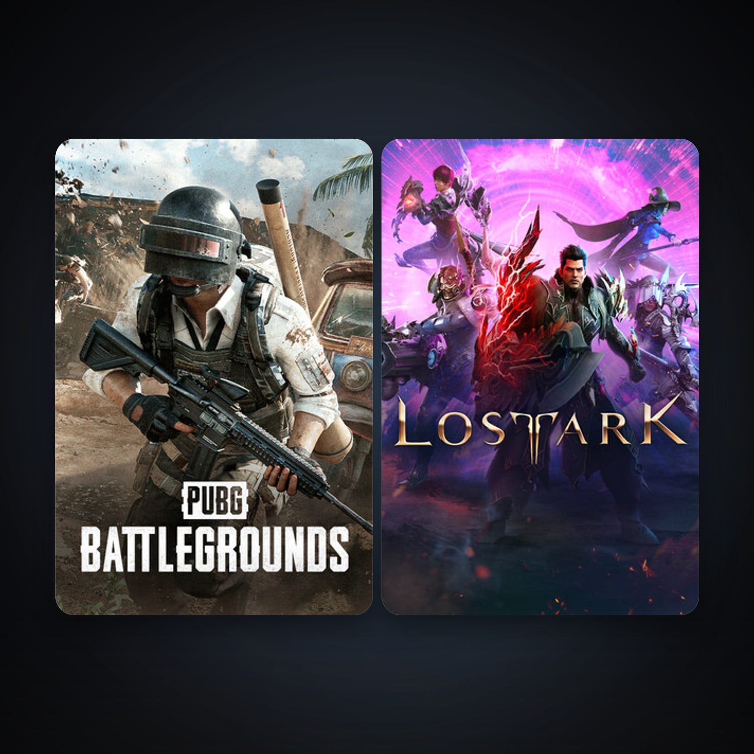 PUBG: BATTLEGROUNDS + Lost Ark, 2 games, clean — HabibiAccounts
