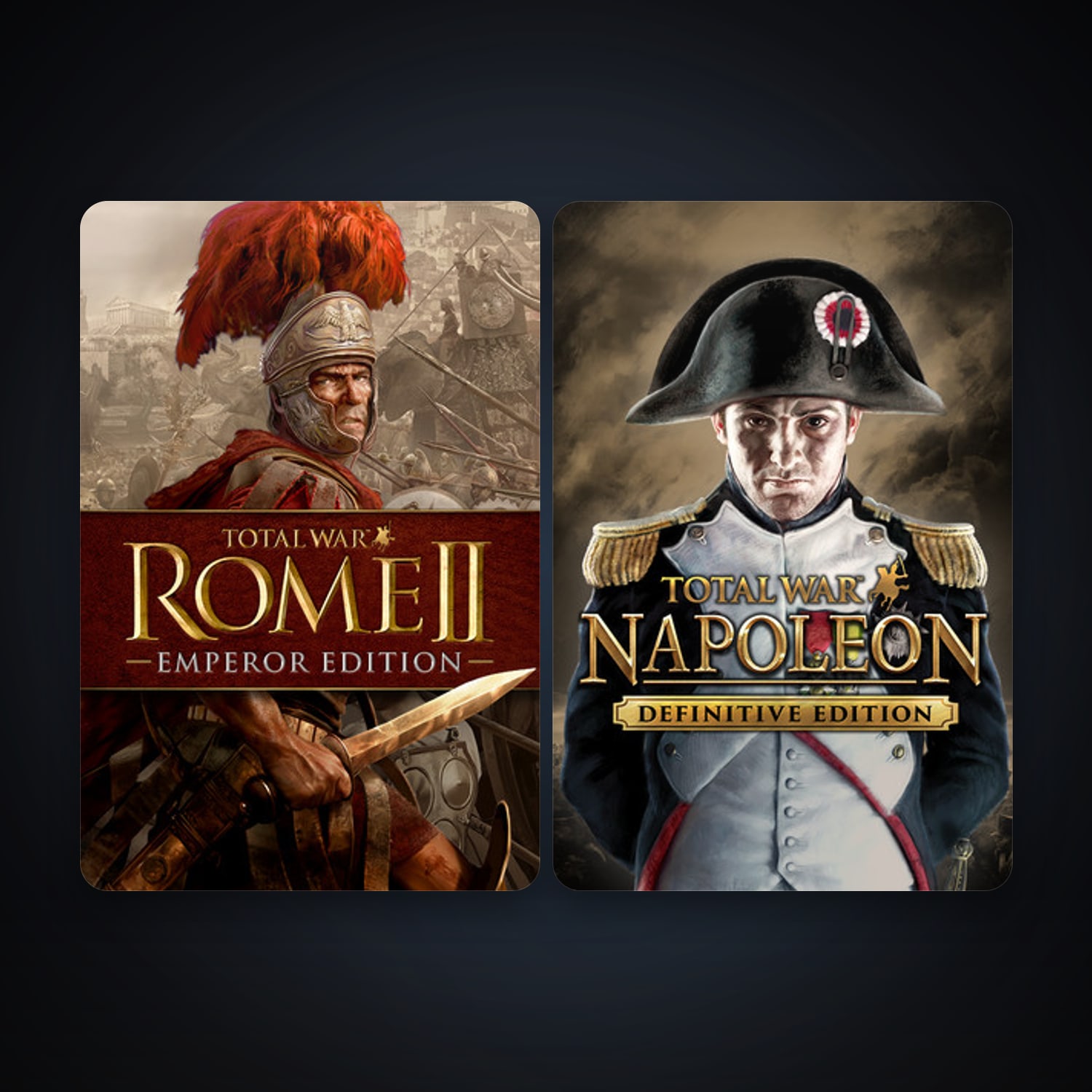 Total War: NAPOLEON - Definitive Edition + Total War: ROME II - Emperor Edition, 3 games, clean — HabibiAccounts
