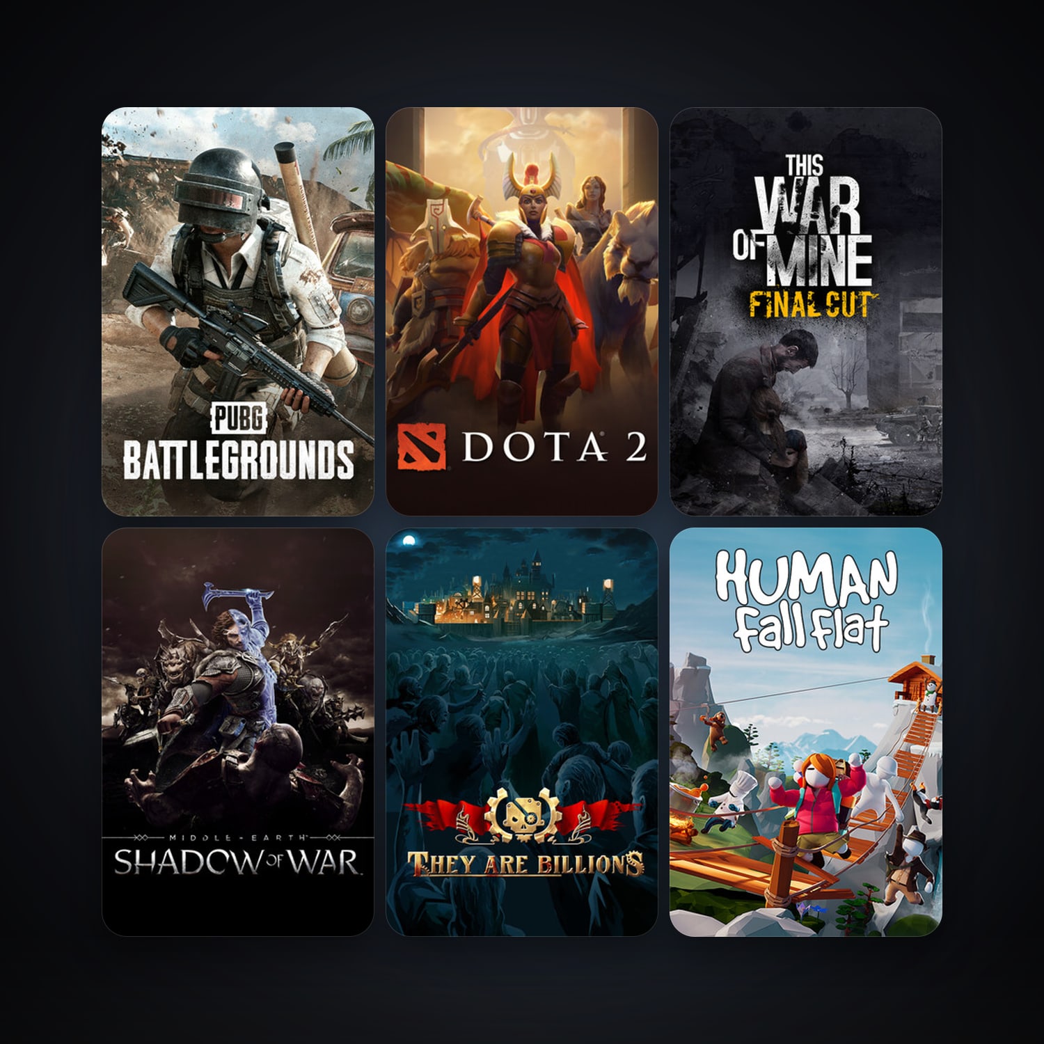 Dota 2 + This War of Mine, 14 games, clean — HabibiAccounts
