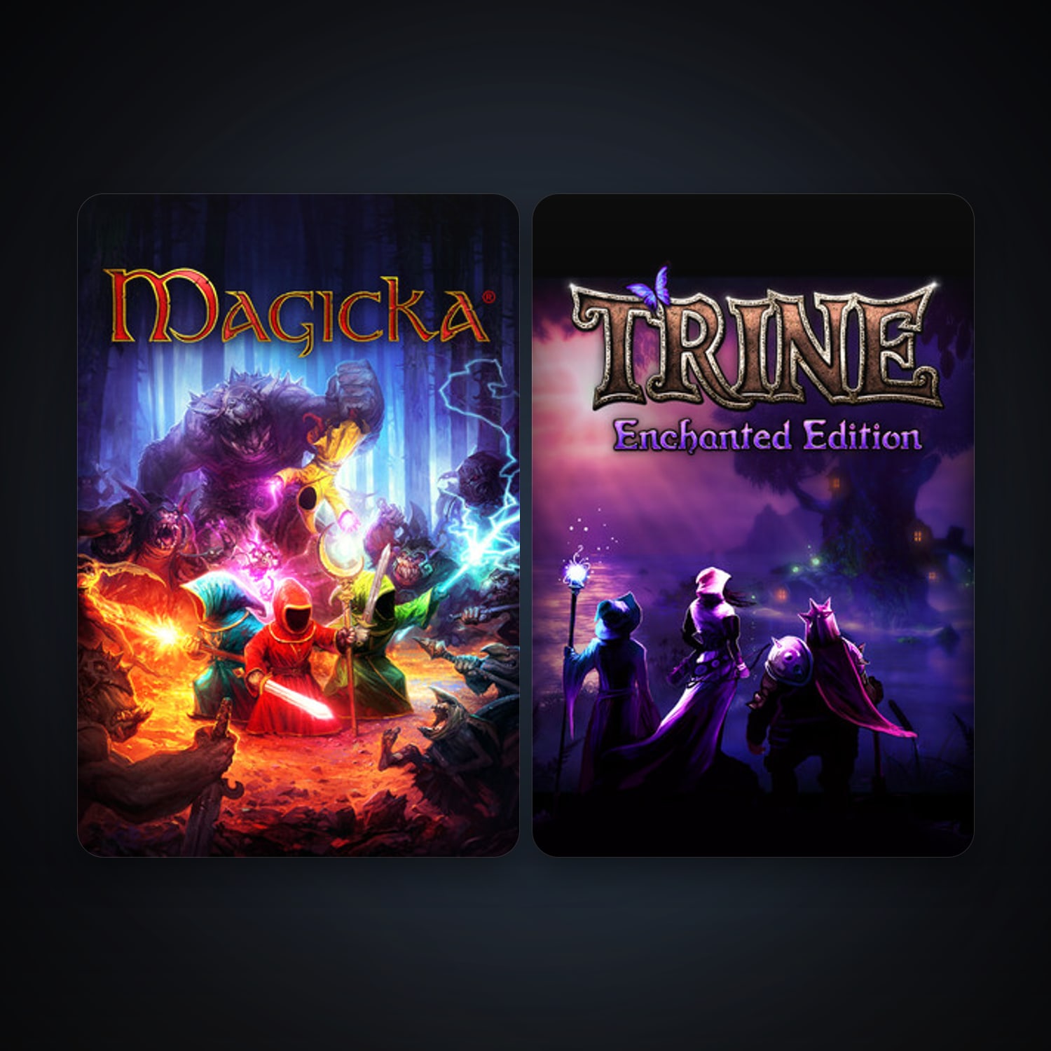 Trine Enchanted Edition + Magicka, 4 games, clean — HabibiAccounts