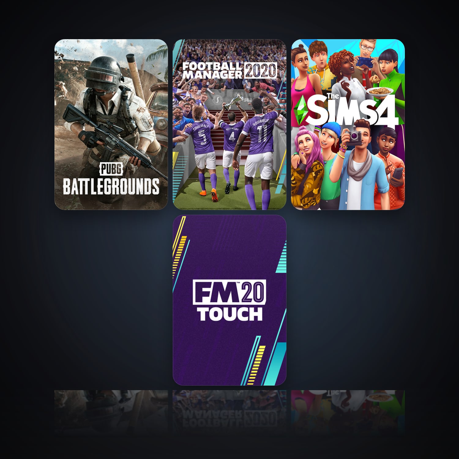 هالحساب ستيم فلين، PUBG: BATTLEGROUNDS وFootball Manager 2020، 4 لعبة، صامد واضح — HabibiAccounts