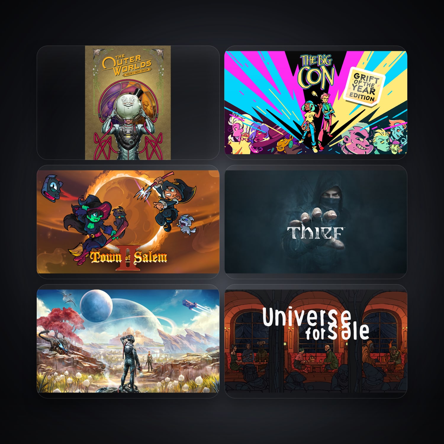 Epic The Outer Worlds: Spacer's Choice Edition + The Big Con — BR — 6 games — HabibiAccounts
