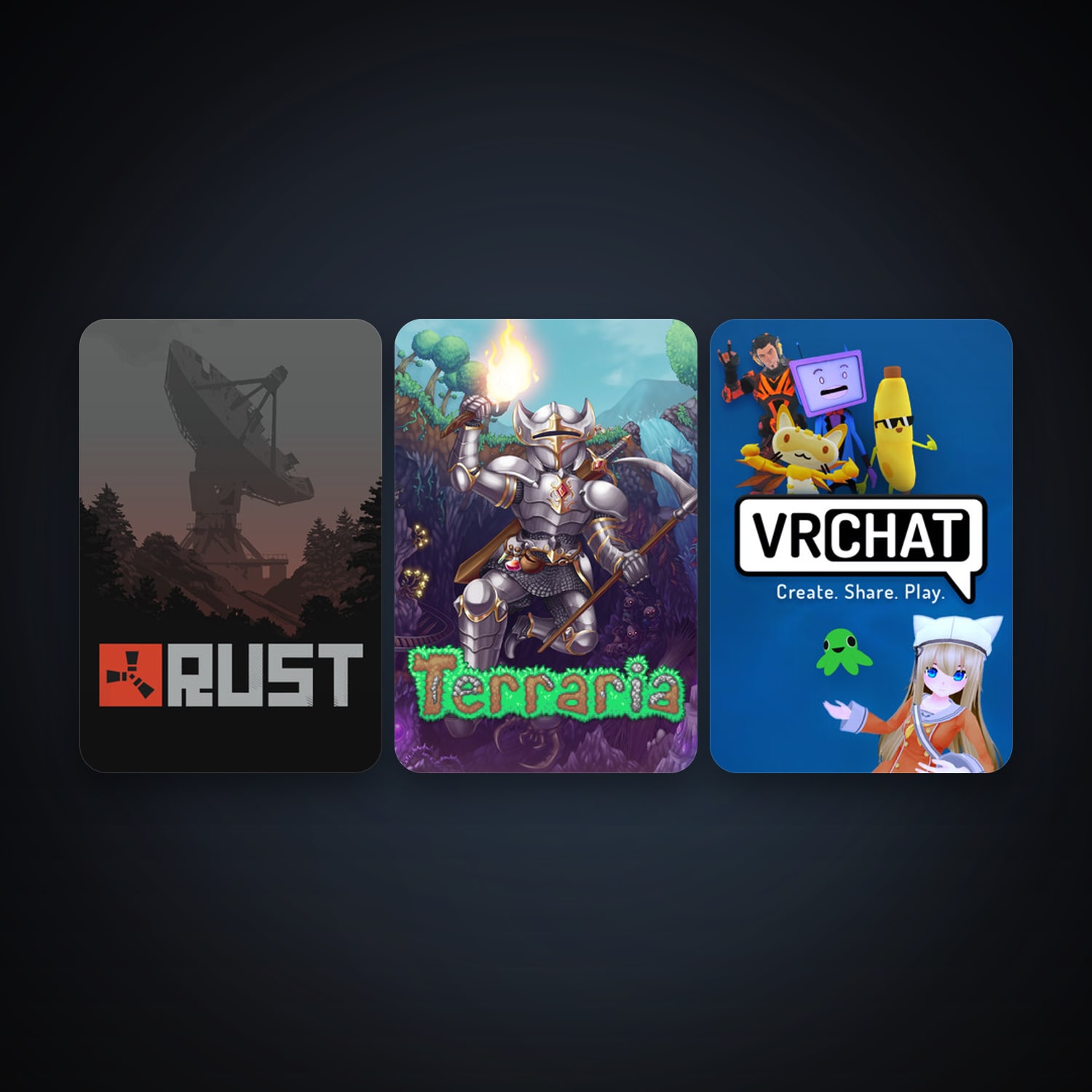 Terraria + Rust, 6 games, clean — HabibiAccounts