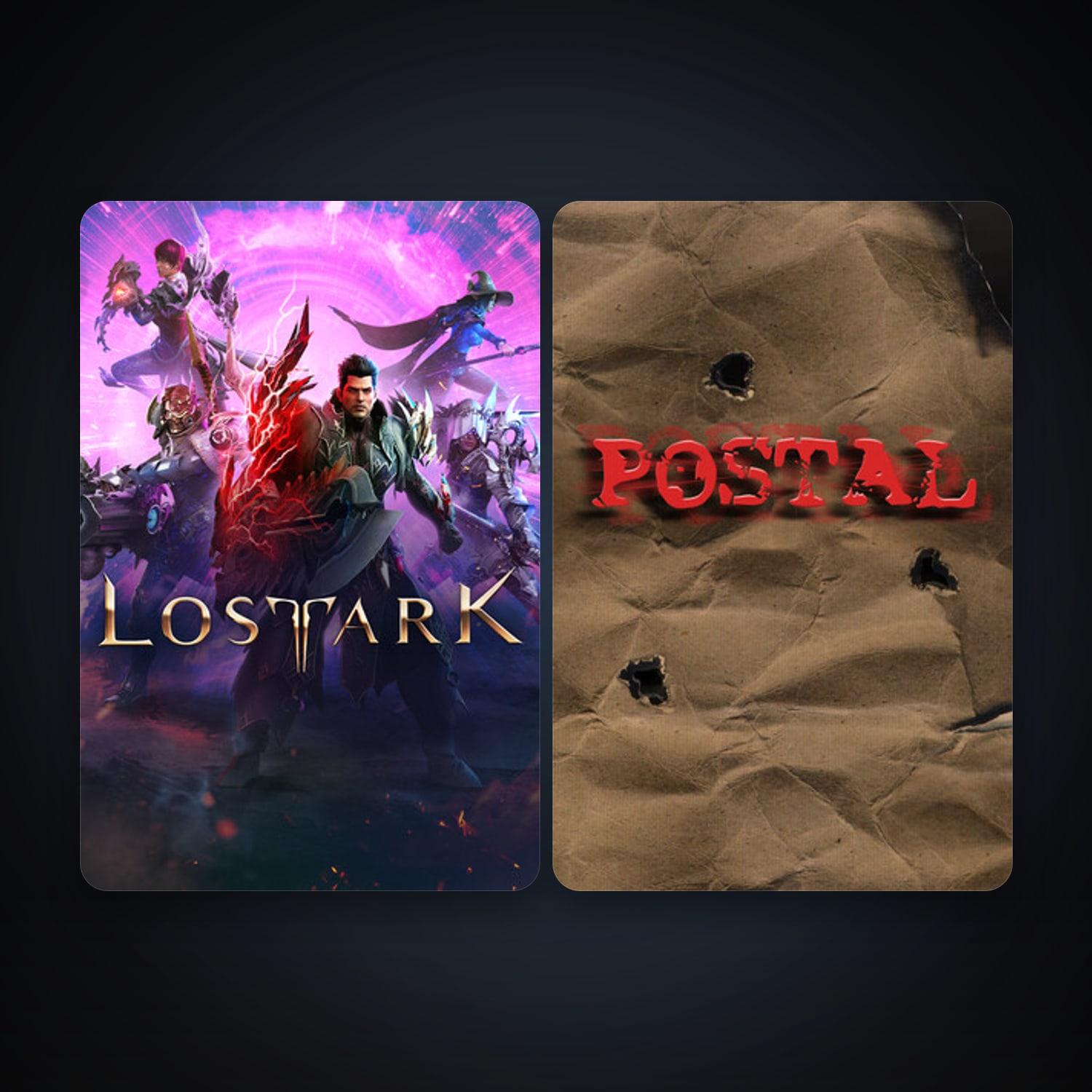 POSTAL + Lost Ark, 2 games, Steam 10, clean — HabibiAccounts