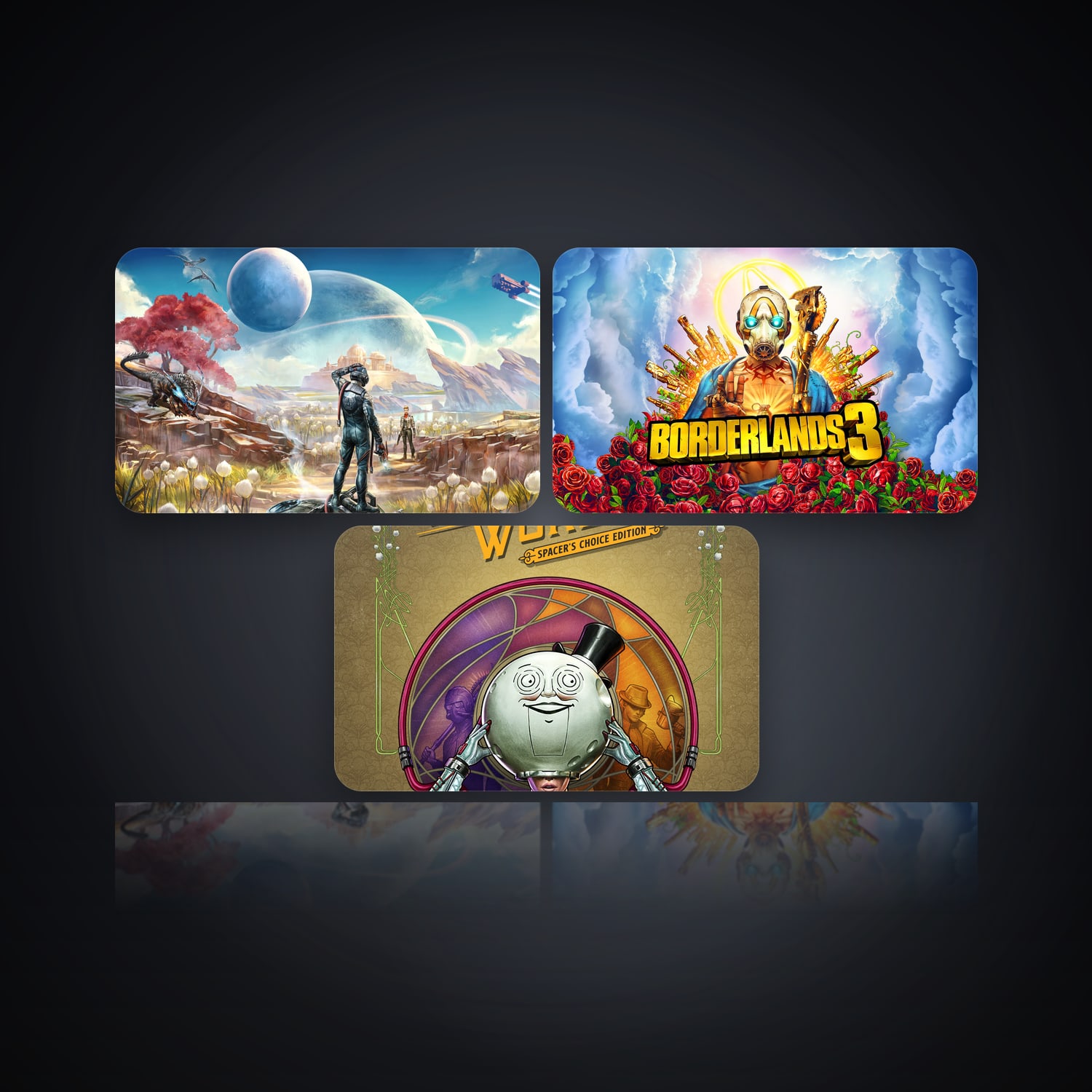 هالحساب إبك فيه The Outer Worlds وBorderlands 3، US، 3 ألعاب — HabibiAccounts