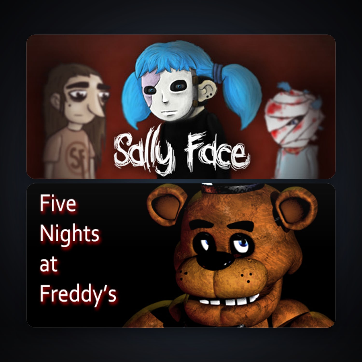 Five Nights at Freddy's + Sally Face - Episode One, 3 games, clean — HabibiAccounts