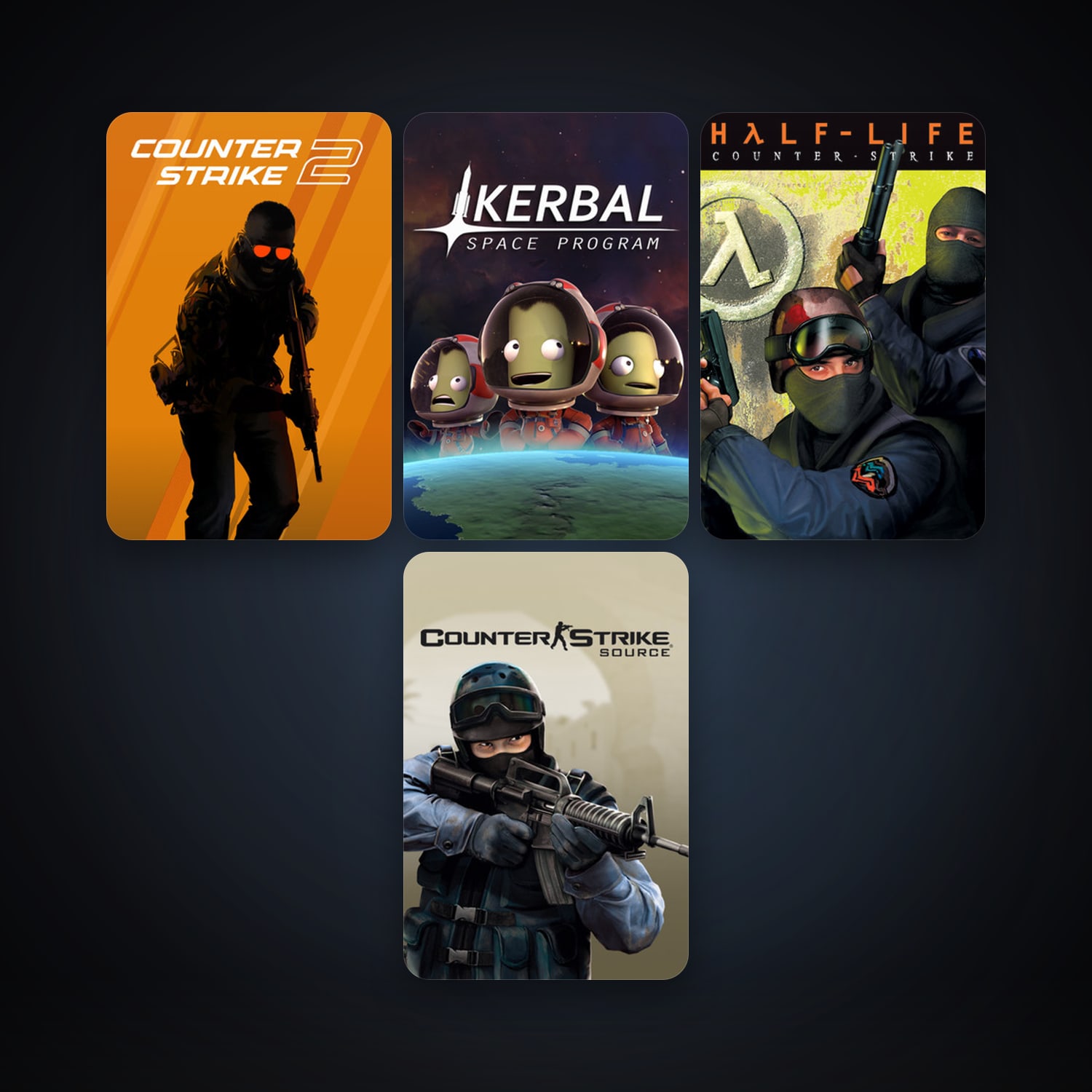 Counter-Strike + Counter-Strike: Source, 6 games, clean — HabibiAccounts