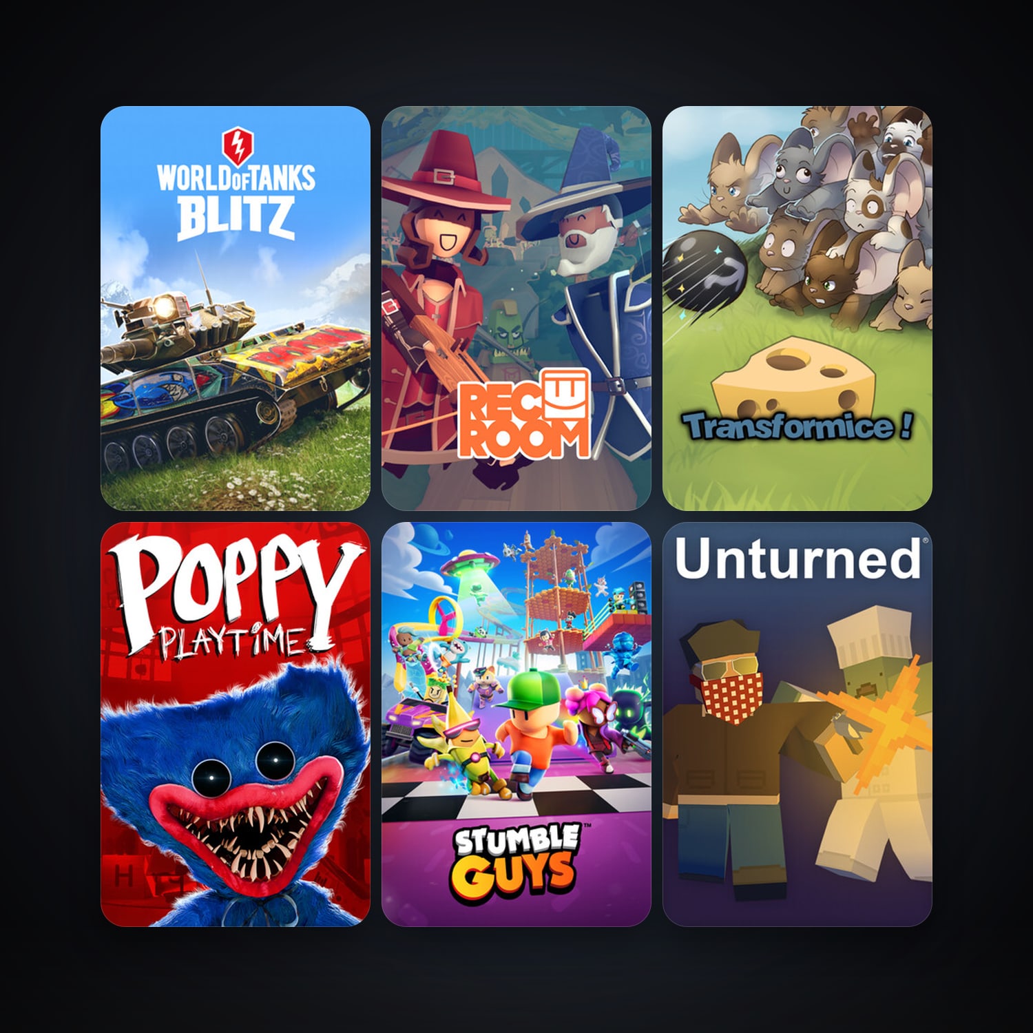 Unturned + Transformice, 34 games, clean — HabibiAccounts