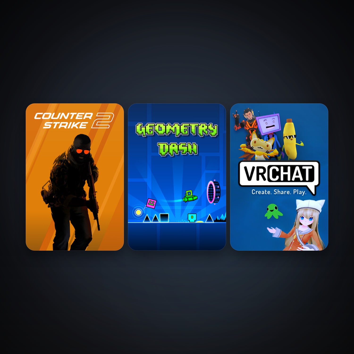 CS2 Prime + Geometry Dash, 5 games, clean — HabibiAccounts