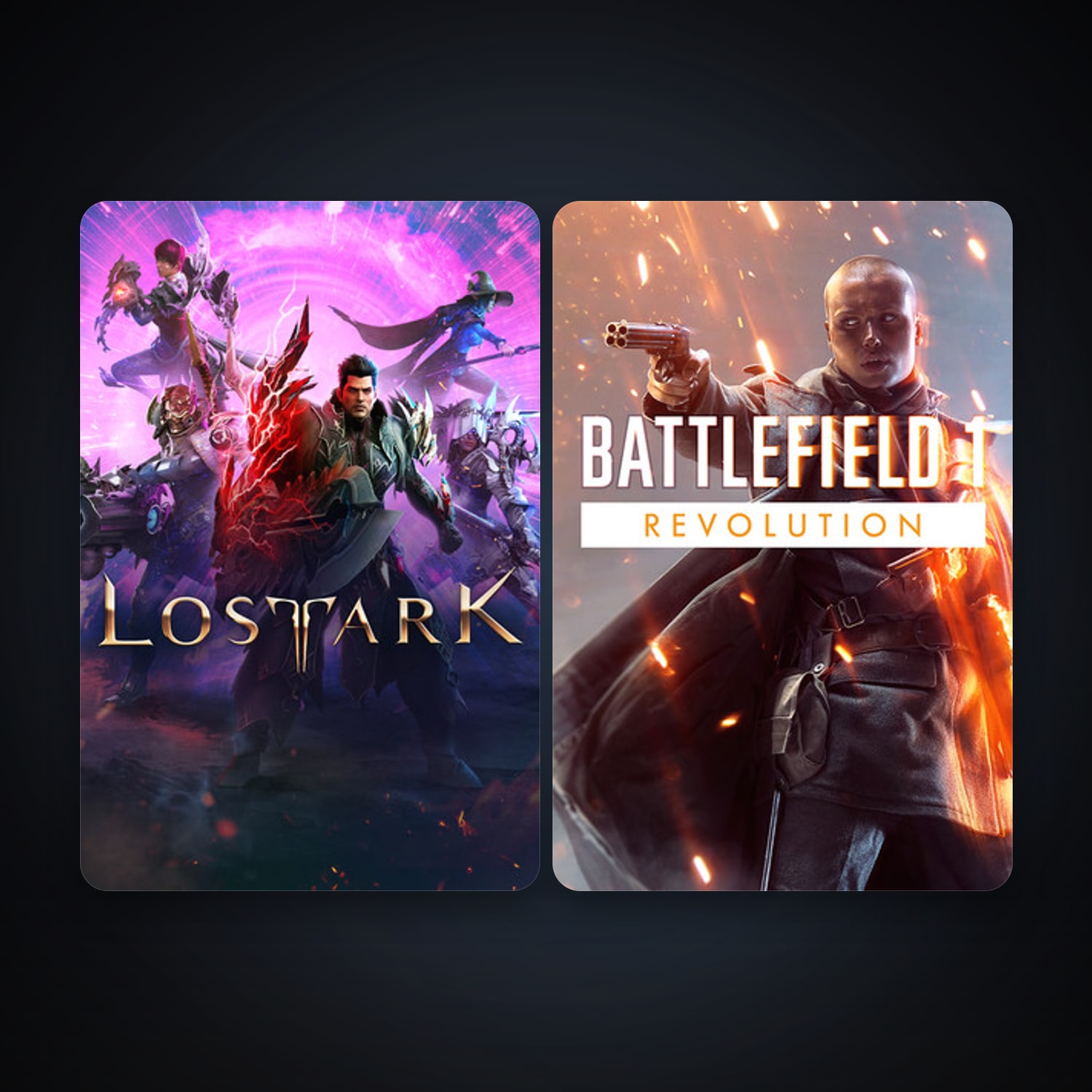 Battlefield 1 + Lost Ark, 2 games, clean — HabibiAccounts